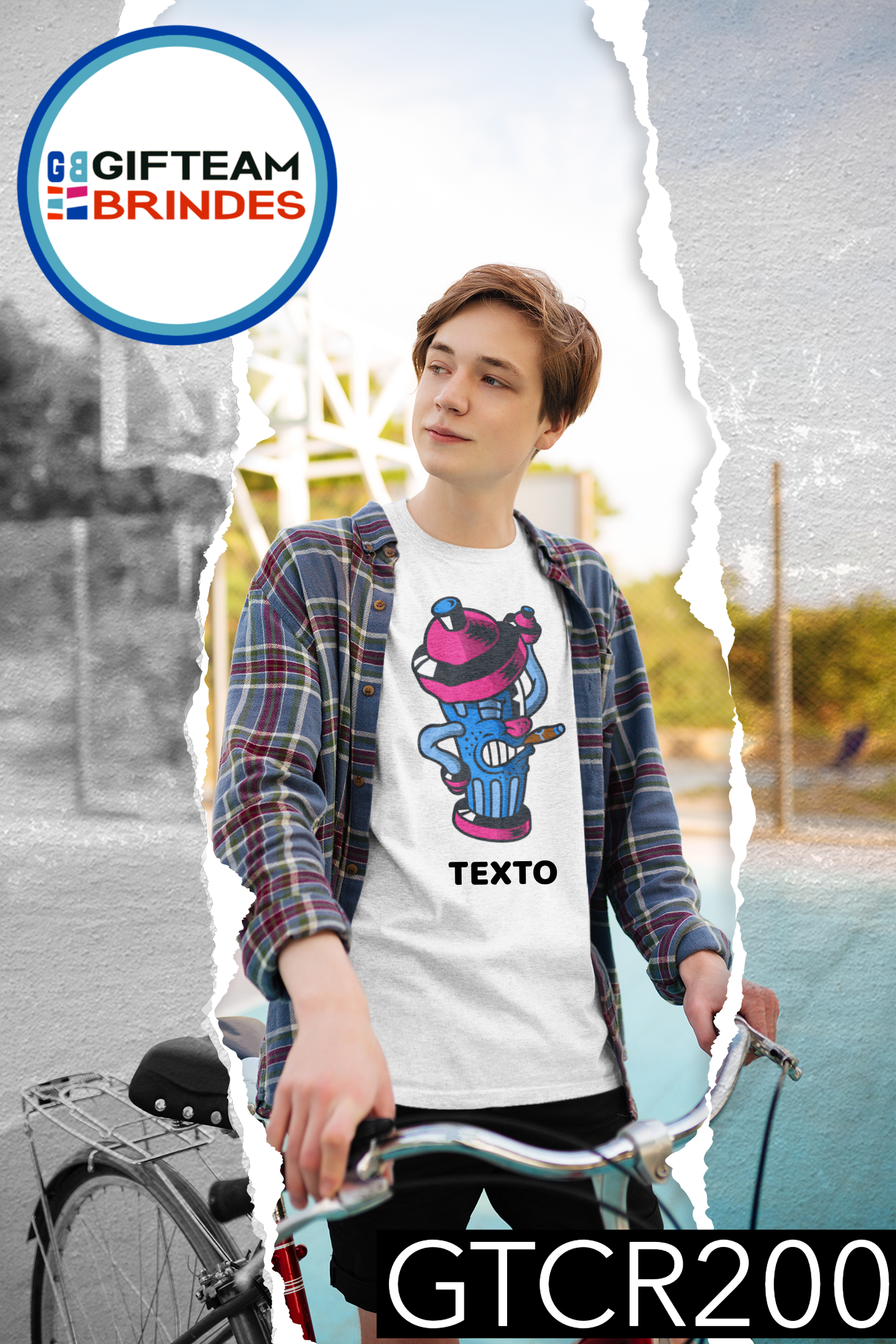 T-SHIRT CRIANÇA ANIMAÇÃO GTCR200