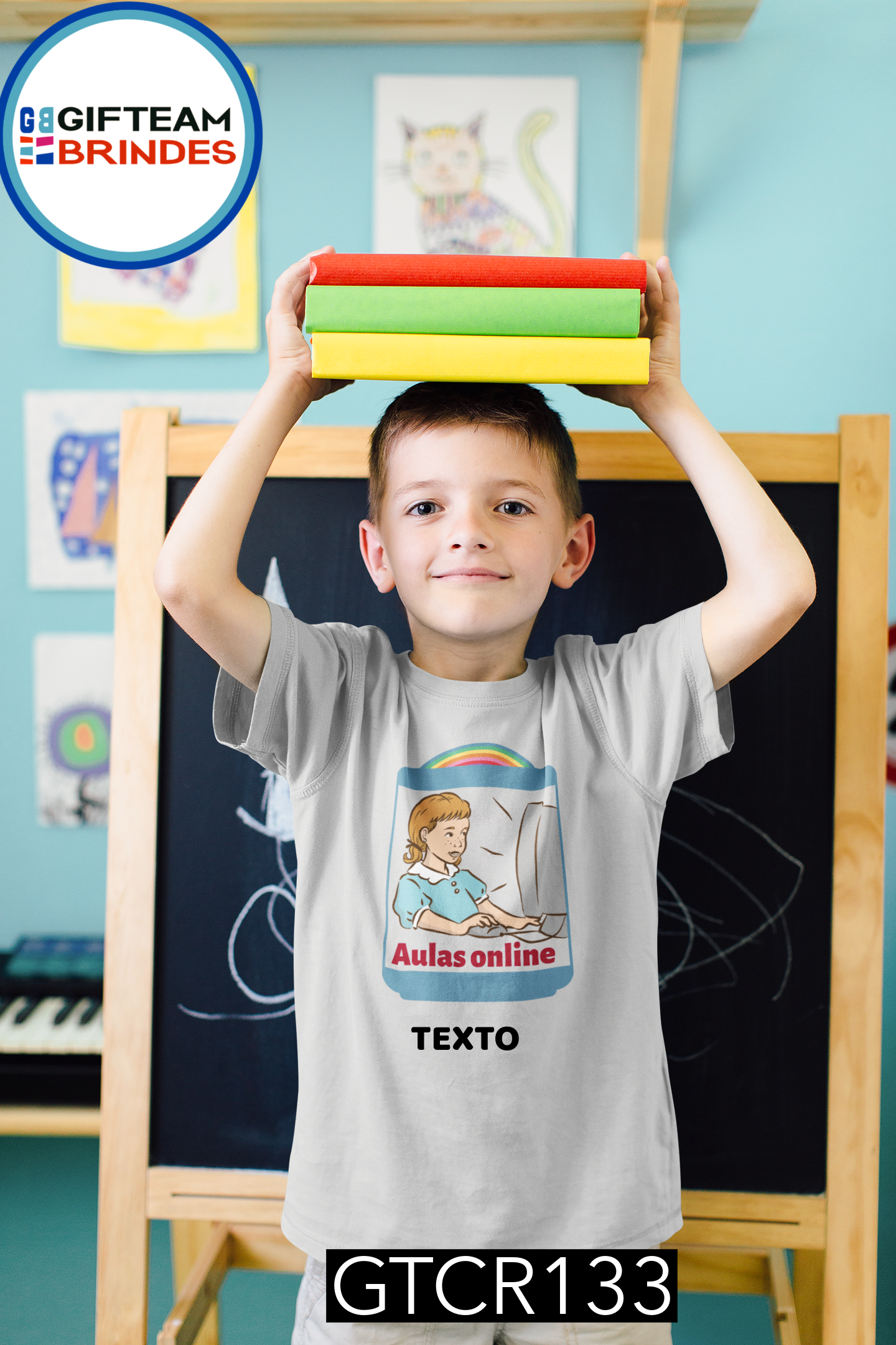 T-SHIRT CRIANÇA ESCOLA GTCR133