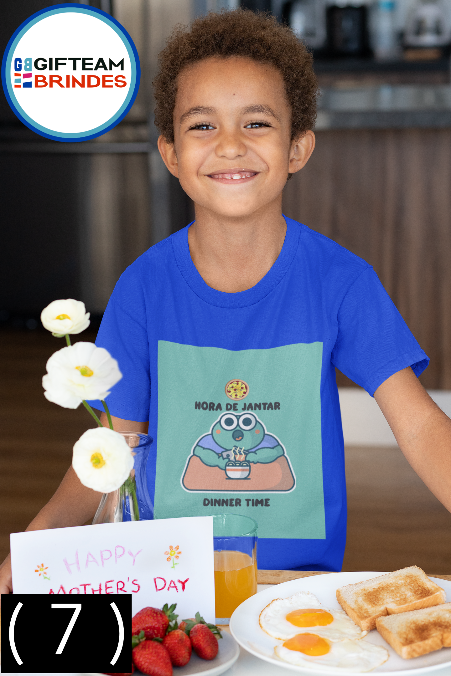 T-SHIRT CRIANÇA 4/6 UNISEXO HORA JANTAR GTMN