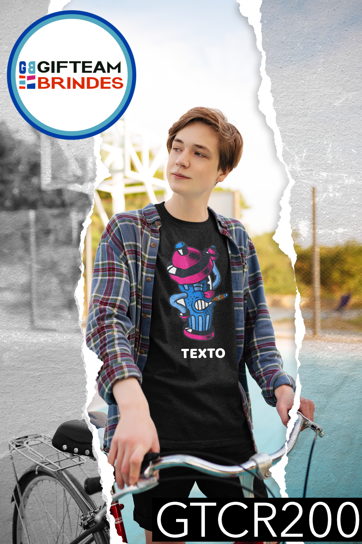 T-SHIRT CRIANÇA ANIMAÇÃO GTCR200