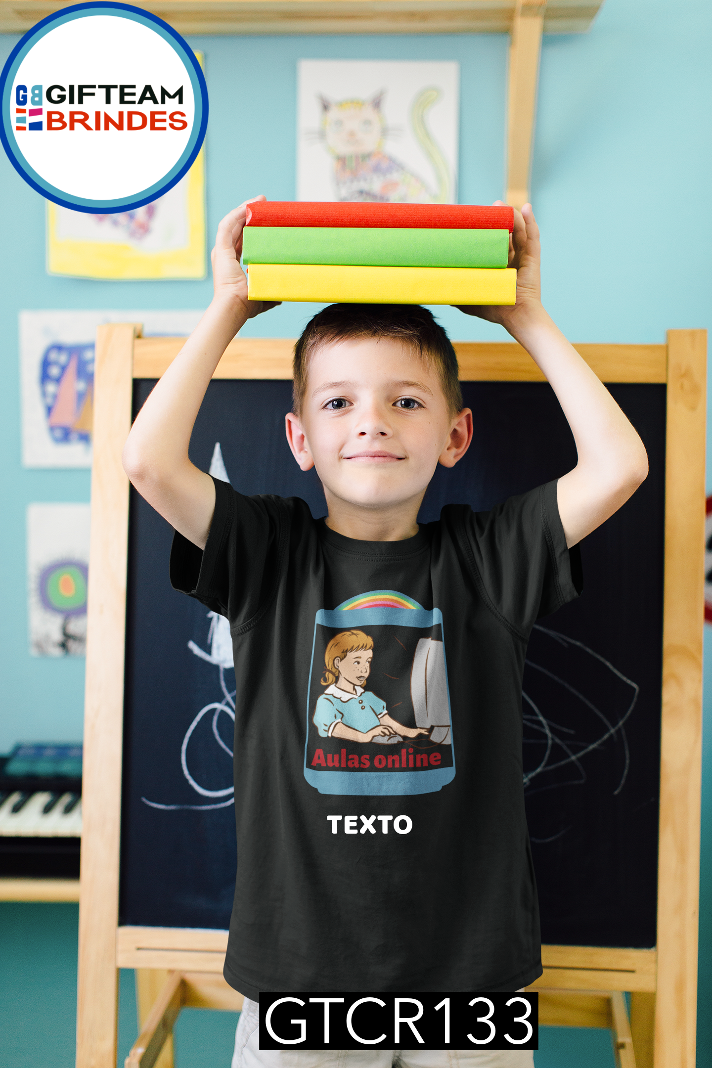 T-SHIRT CRIANÇA ESCOLA GTCR133