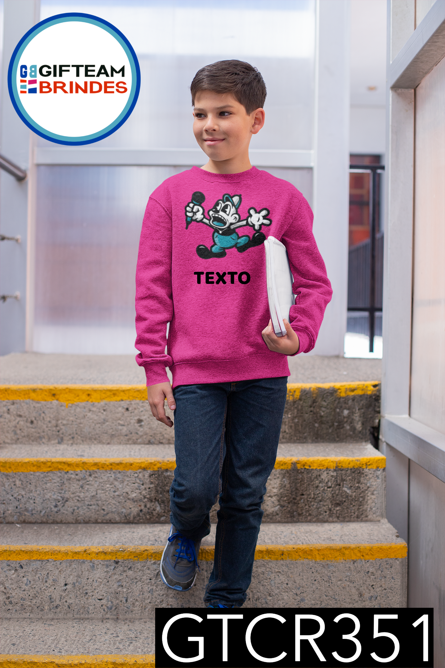 SWEAT-SHIRT CRIANÇA MÚSICA GTCR351