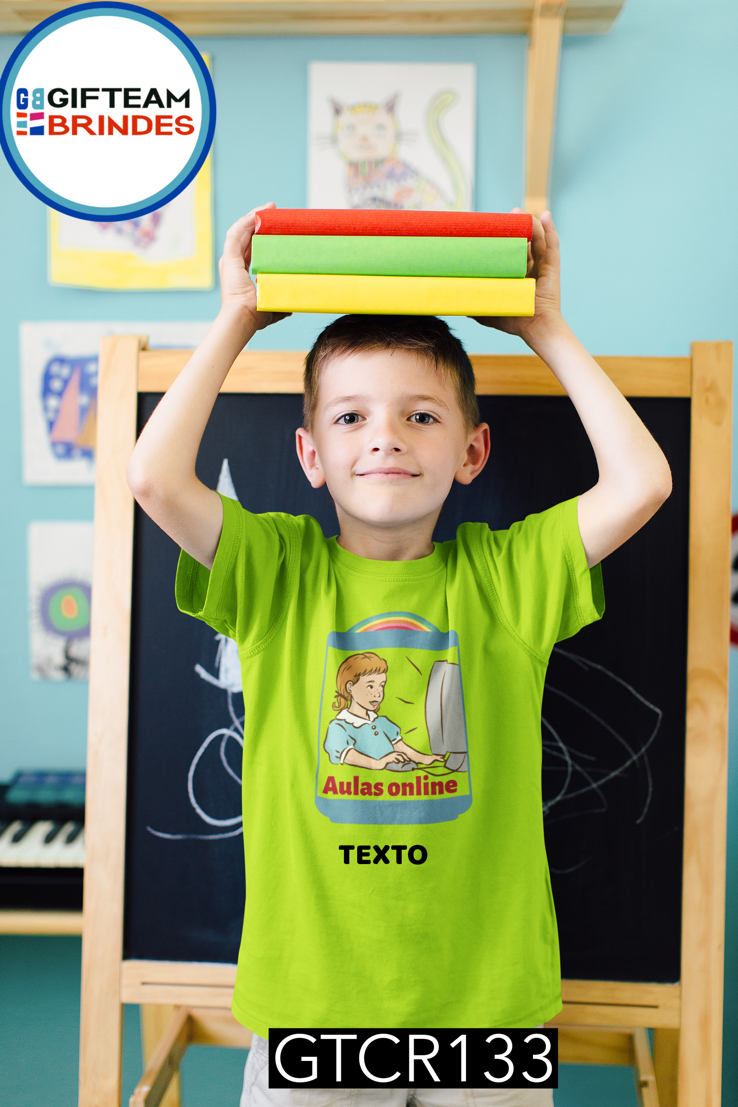 T-SHIRT CRIANÇA ESCOLA GTCR133