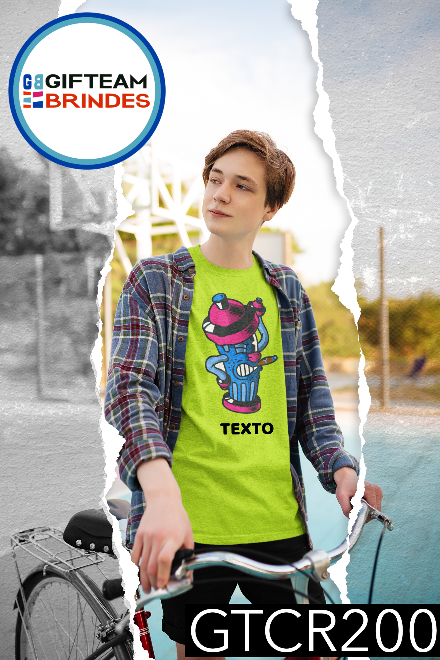 T-SHIRT CRIANÇA ANIMAÇÃO GTCR200