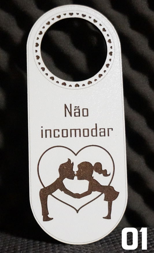 PLAQUINHAS NÃO INCOMODAR MDF