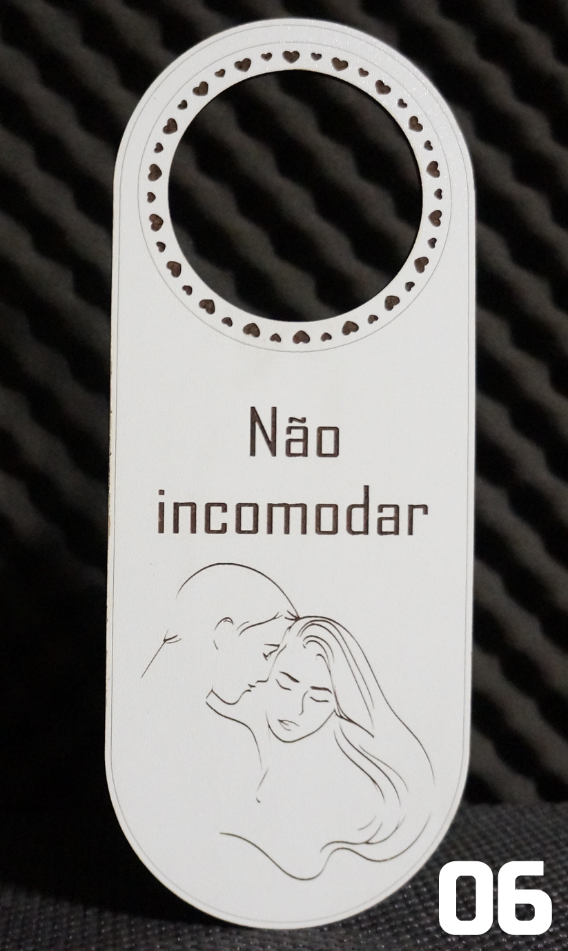 PLAQUINHAS NÃO INCOMODAR MDF