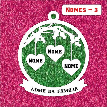 ORNAMENTOS NATAL FAMILIA