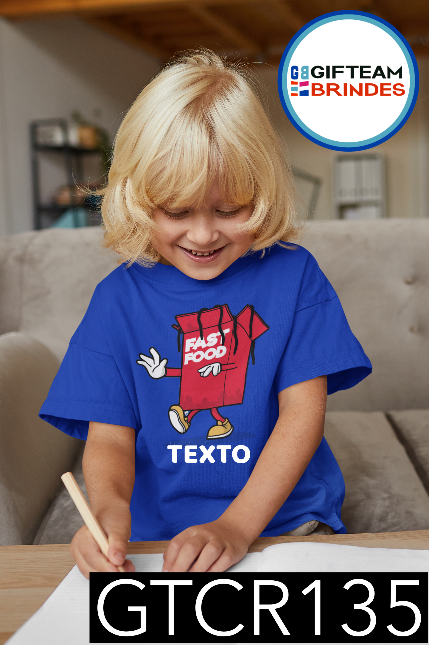 T-SHIRT CRIANÇA  ALIMENTOS GTCR135