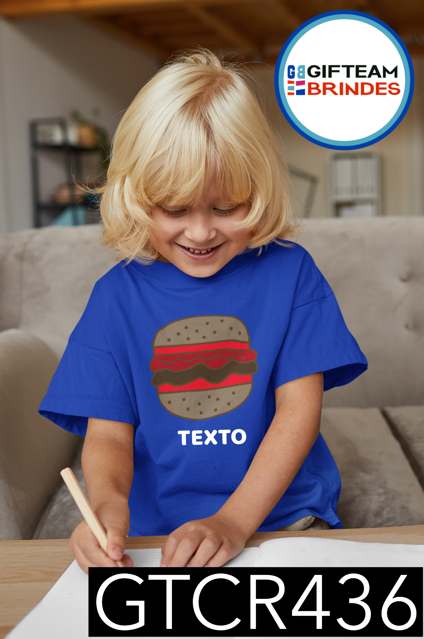 T-SHIRT CRIANÇA ALIMENTOS GTCR436