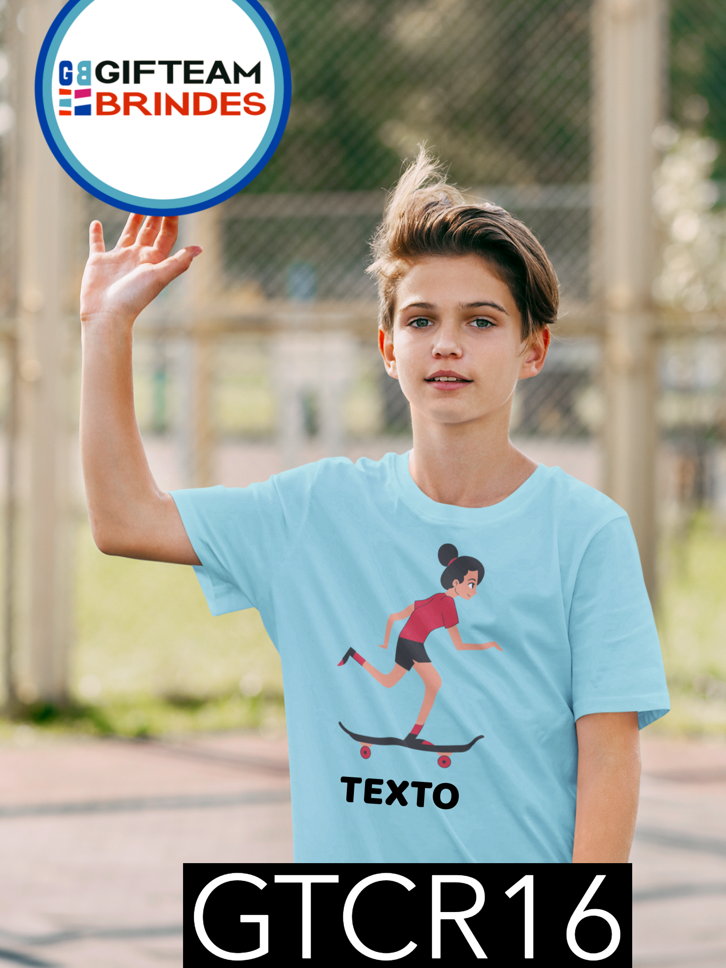 T-SHIRT CRIANÇA DESPORTO GTCR16