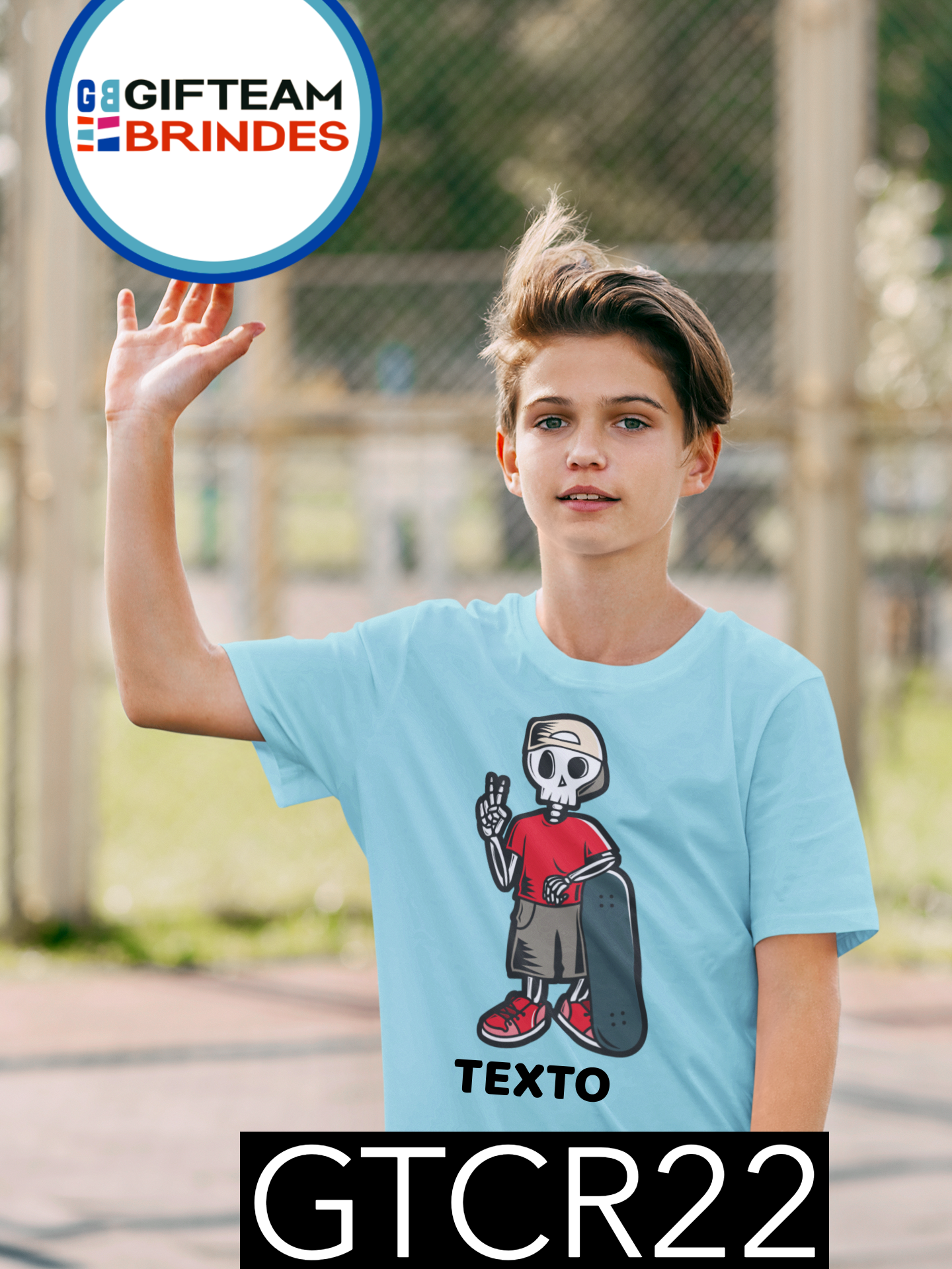 T-SHIRT CRIANÇA DESPORTO GTCR22