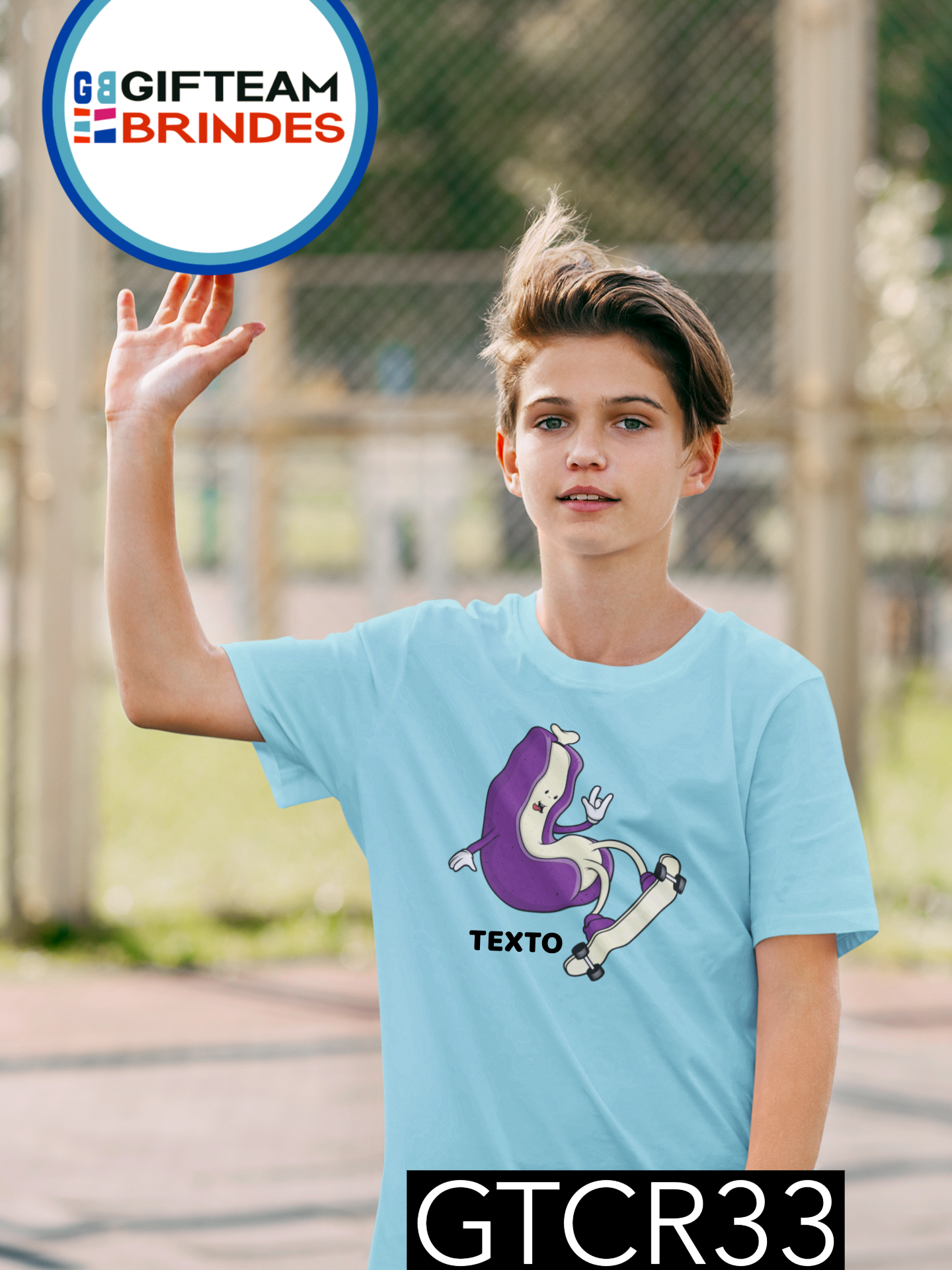 T-SHIRT CRIANÇA DESPORTO GTCR33