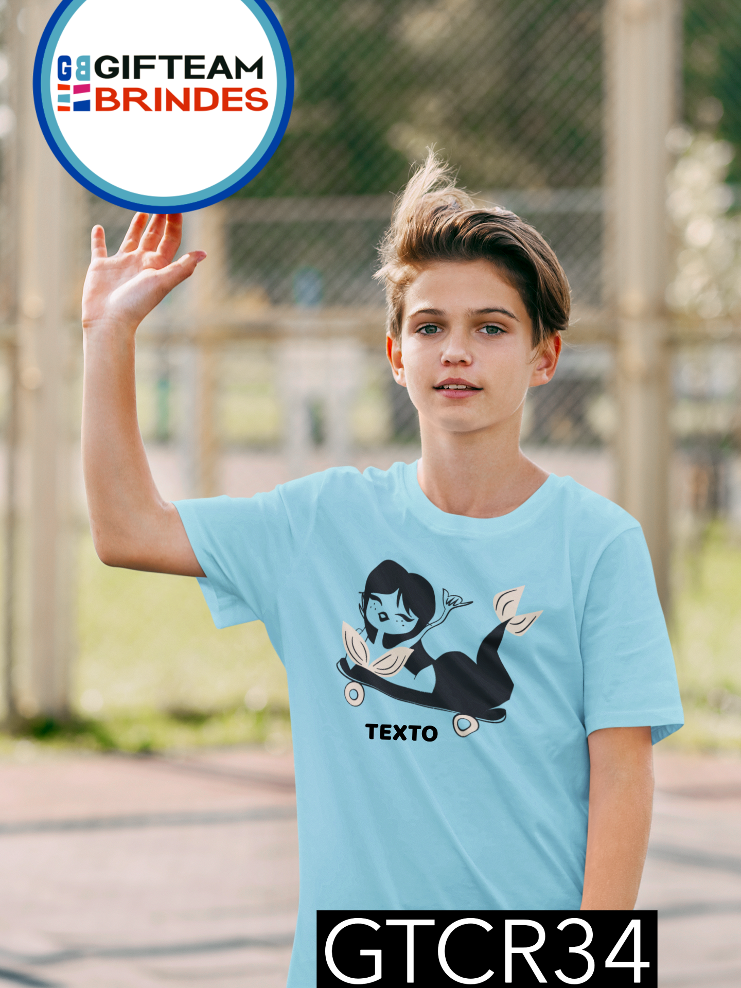 T-SHIRT CRIANÇA DESPORTO GTCR34