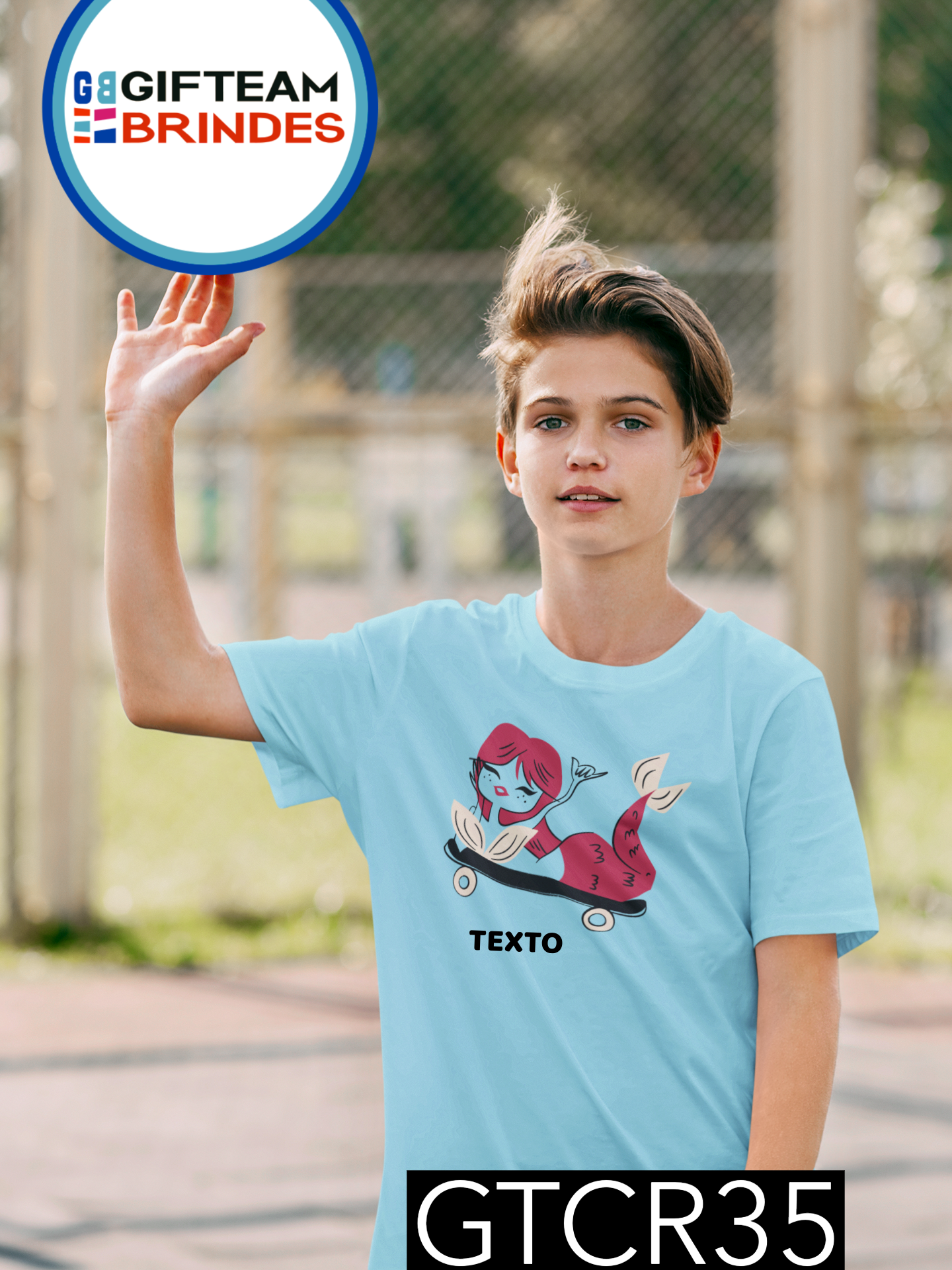 T-SHIRT CRIANÇA DESPORTO GTCR35