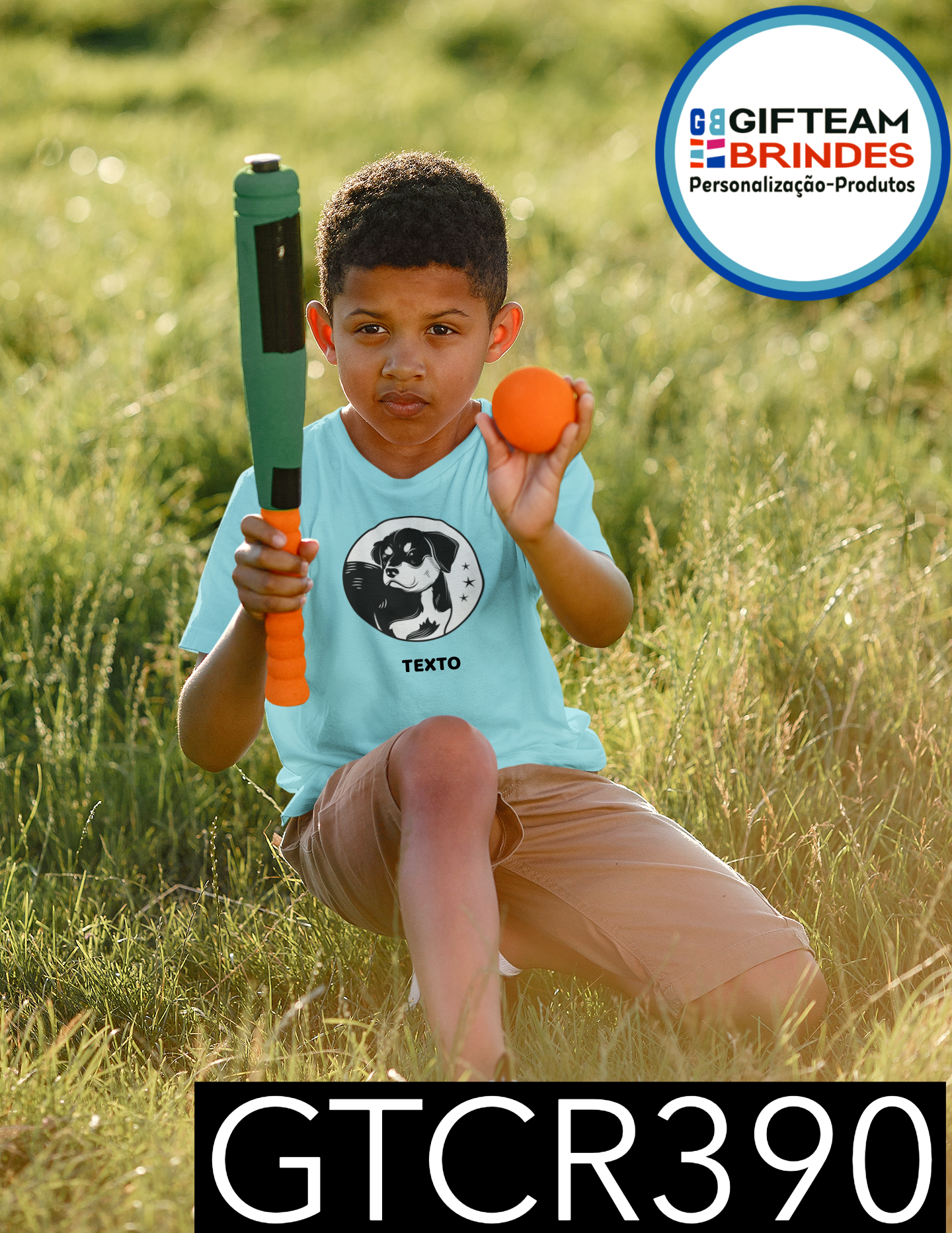 T-SHIRT CRIANÇA ANIMAIS GTCR390
