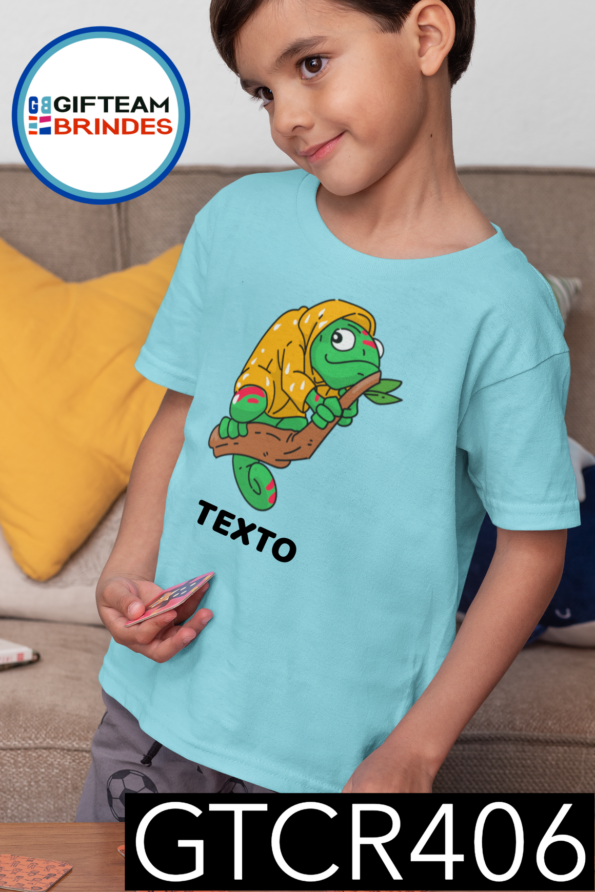 T-SHIRT CRIANÇA ANIMAIS GTCR406