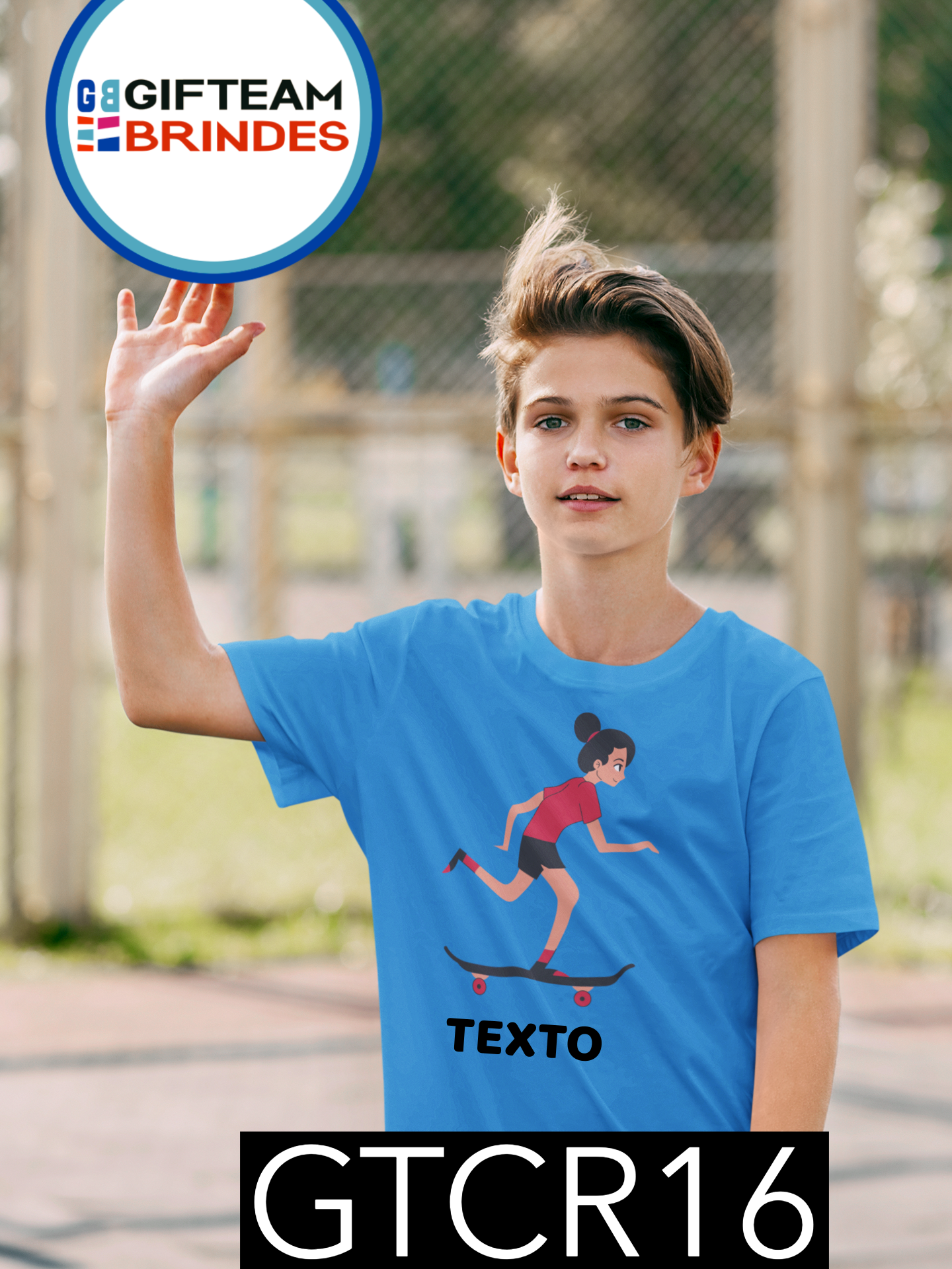 T-SHIRT CRIANÇA DESPORTO GTCR16