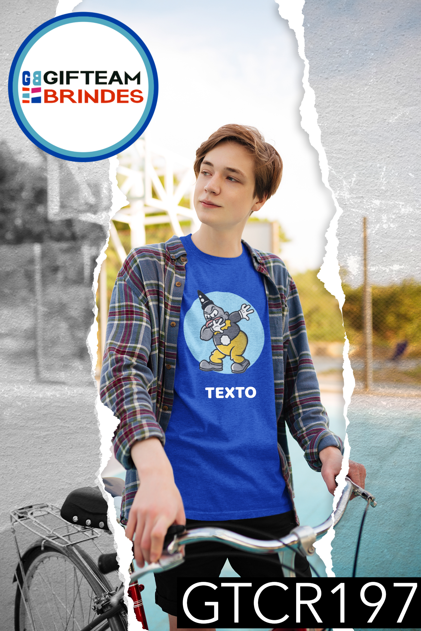 T-SHIRT CRIANÇA ANIMAÇÃO GTCR197