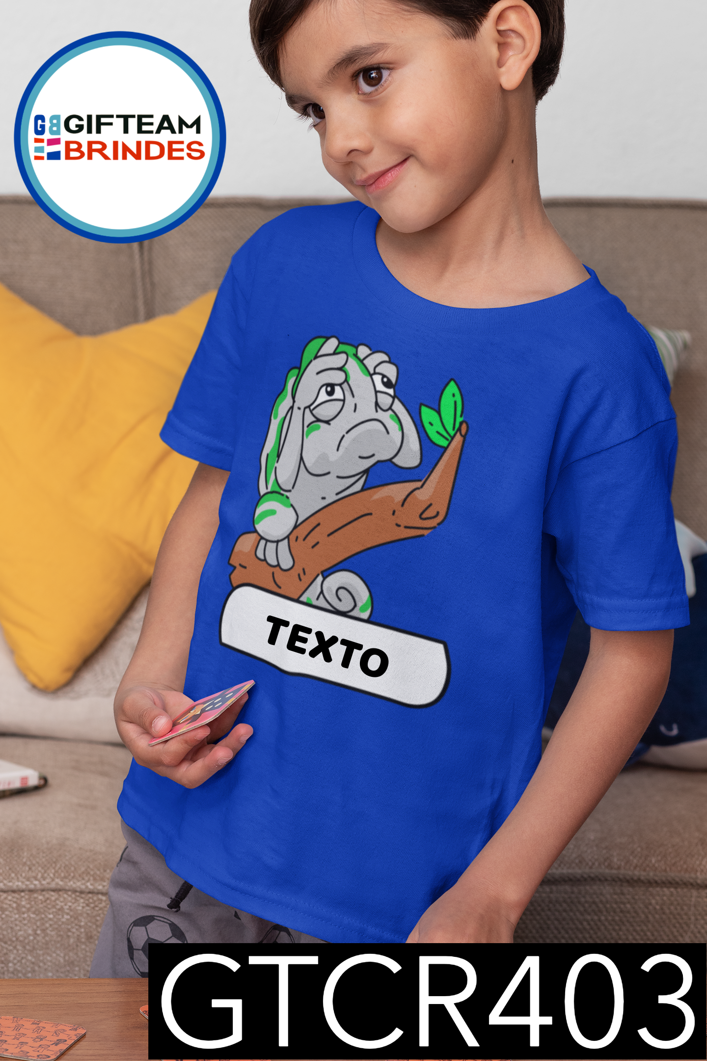 T-SHIRT CRIANÇA ANIMAIS GTCR403