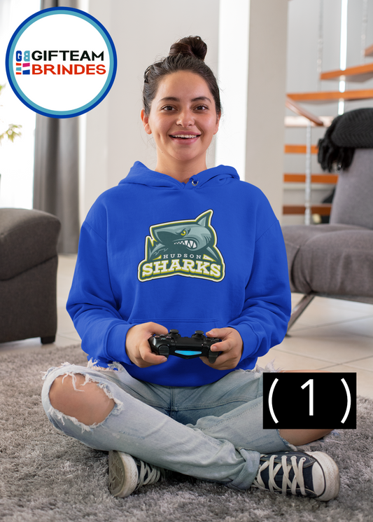SWEAT SHIRTS CAPUZ SENHORA GAMING SHARKS  236