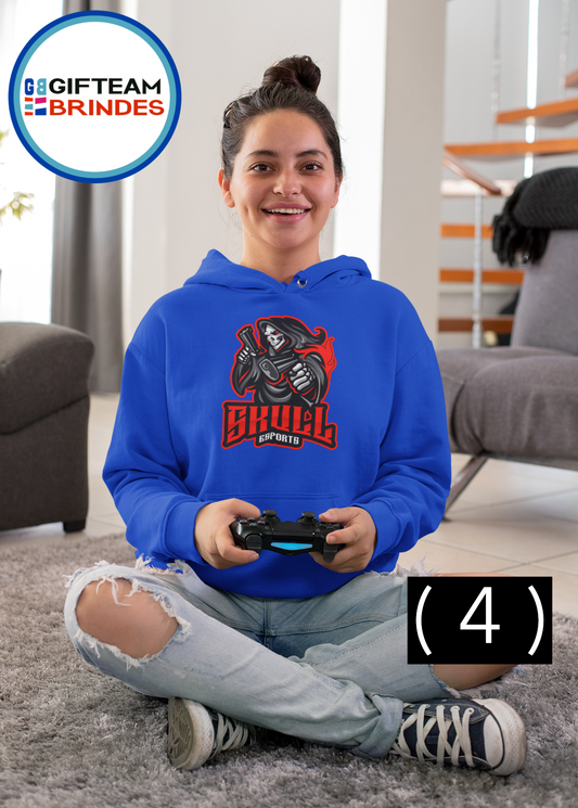 SWEAT SHIRTS CAPUZ SENHORA SKULL  236