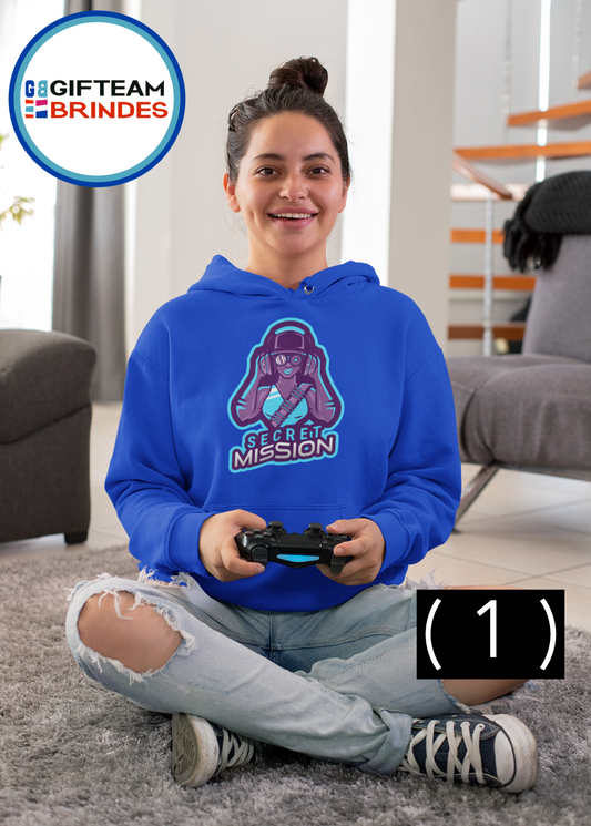 SWEAT SHIRTS CAPUZ SENHORA GAMING SECRET MESSION  236