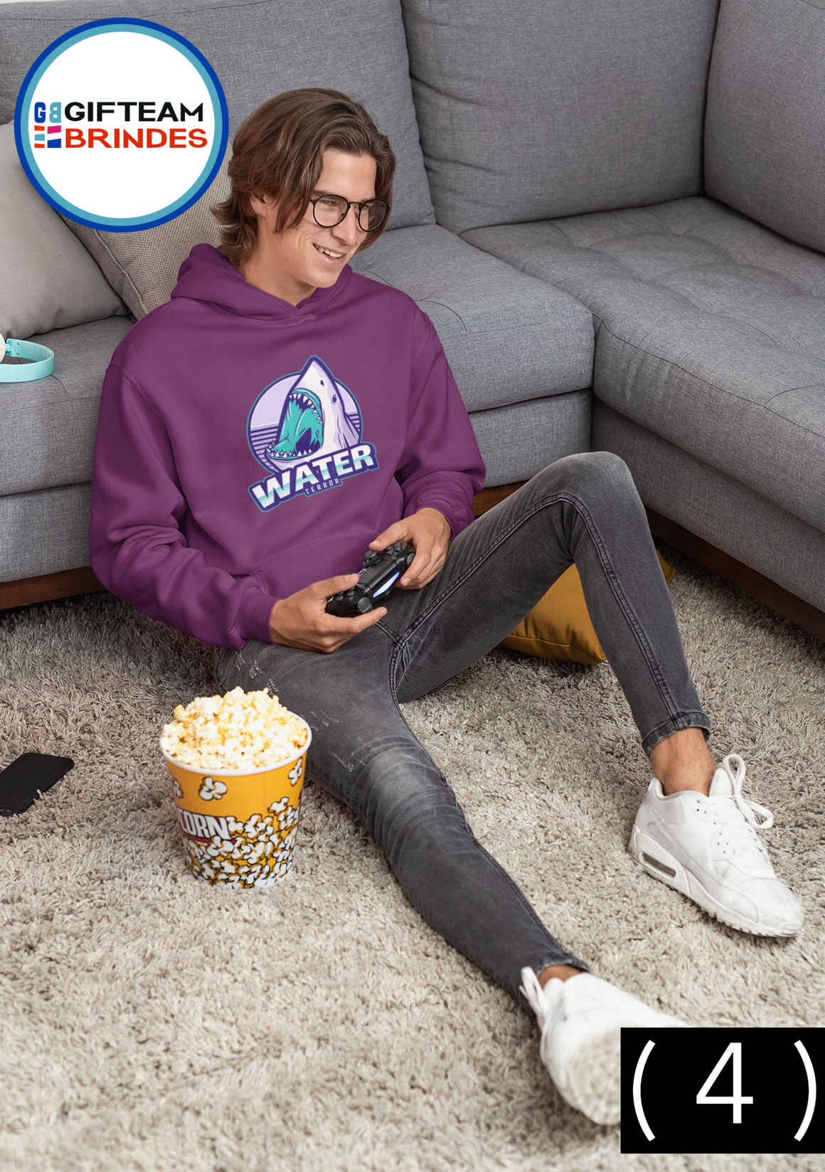 SWEAT SHIRTS CAPUZ HOMEM GAMING WATER TERROR 236