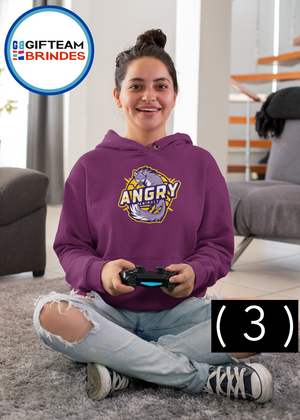 SWEAT SHIRTS CAPUZ SENHORA GAMING ANGRY ANIMALS  236