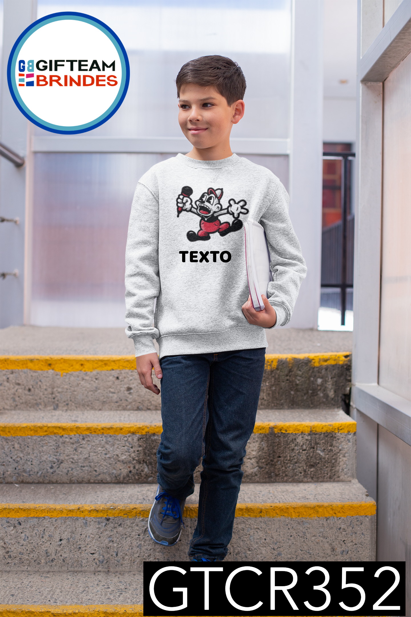 SWEAT-SHIRT CRIANÇA MÚSICA GTCR352