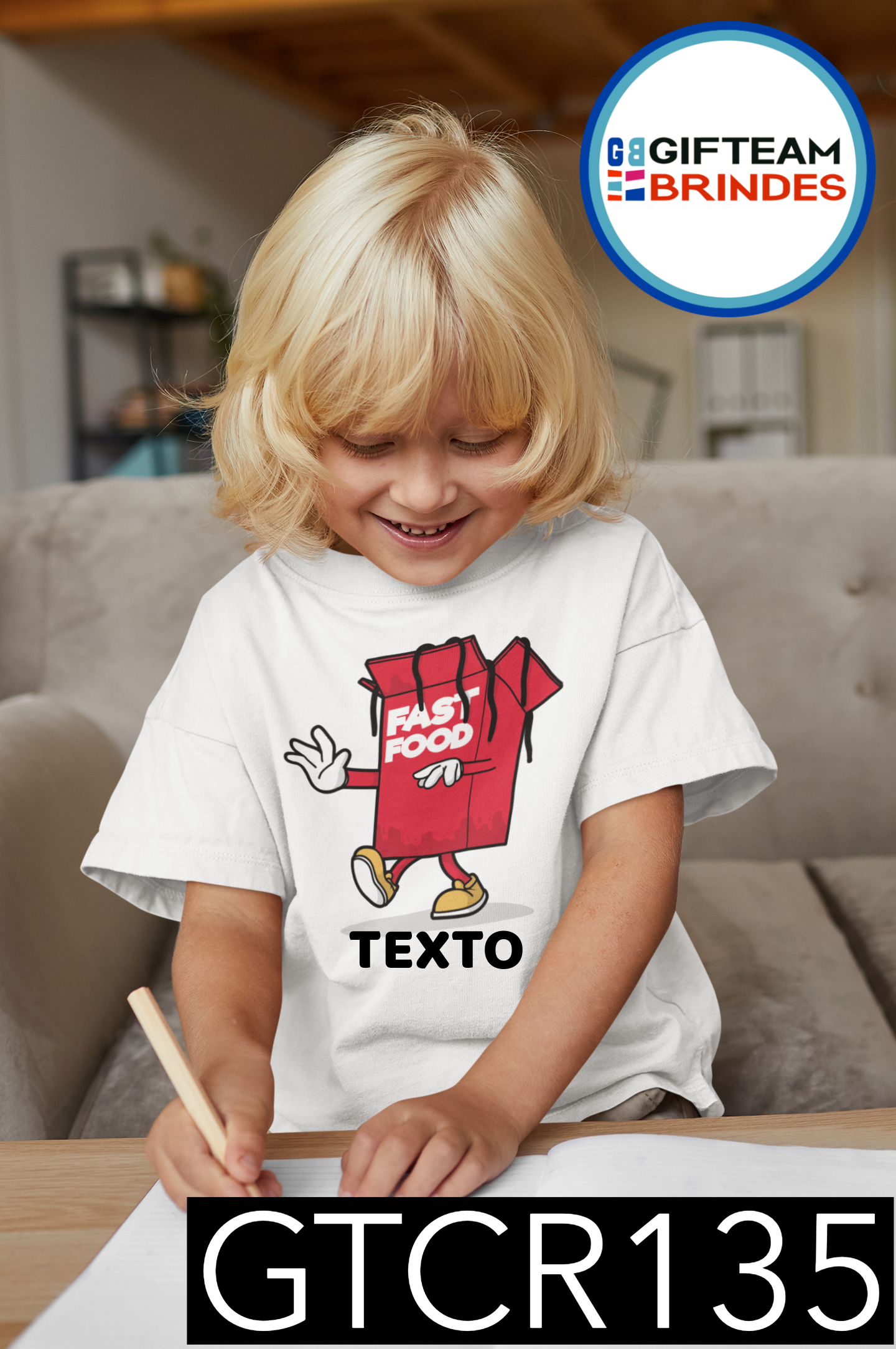 T-SHIRT CRIANÇA  ALIMENTOS GTCR135