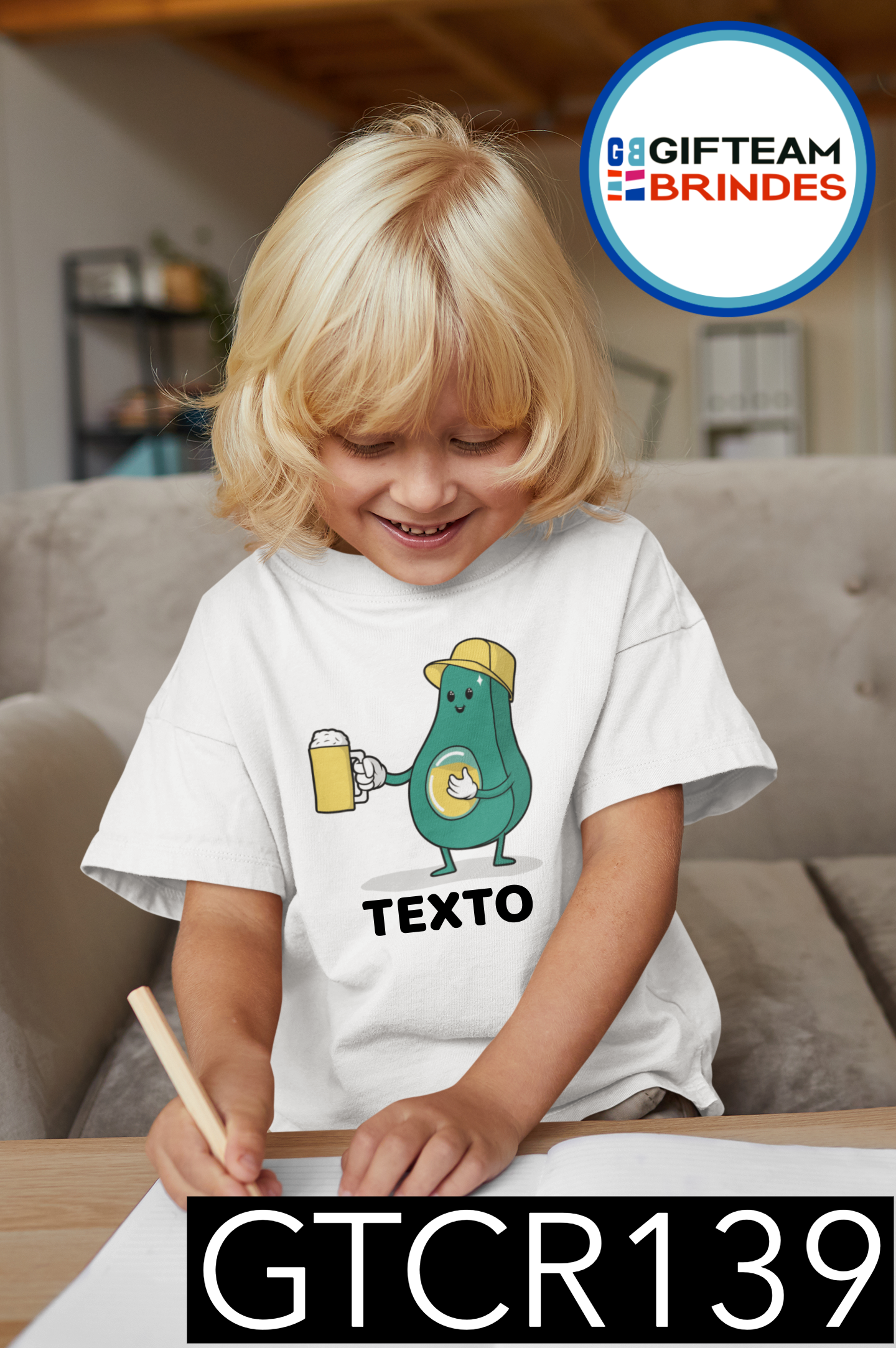 T-SHIRT CRIANÇA ALIMENTOS GTCR139