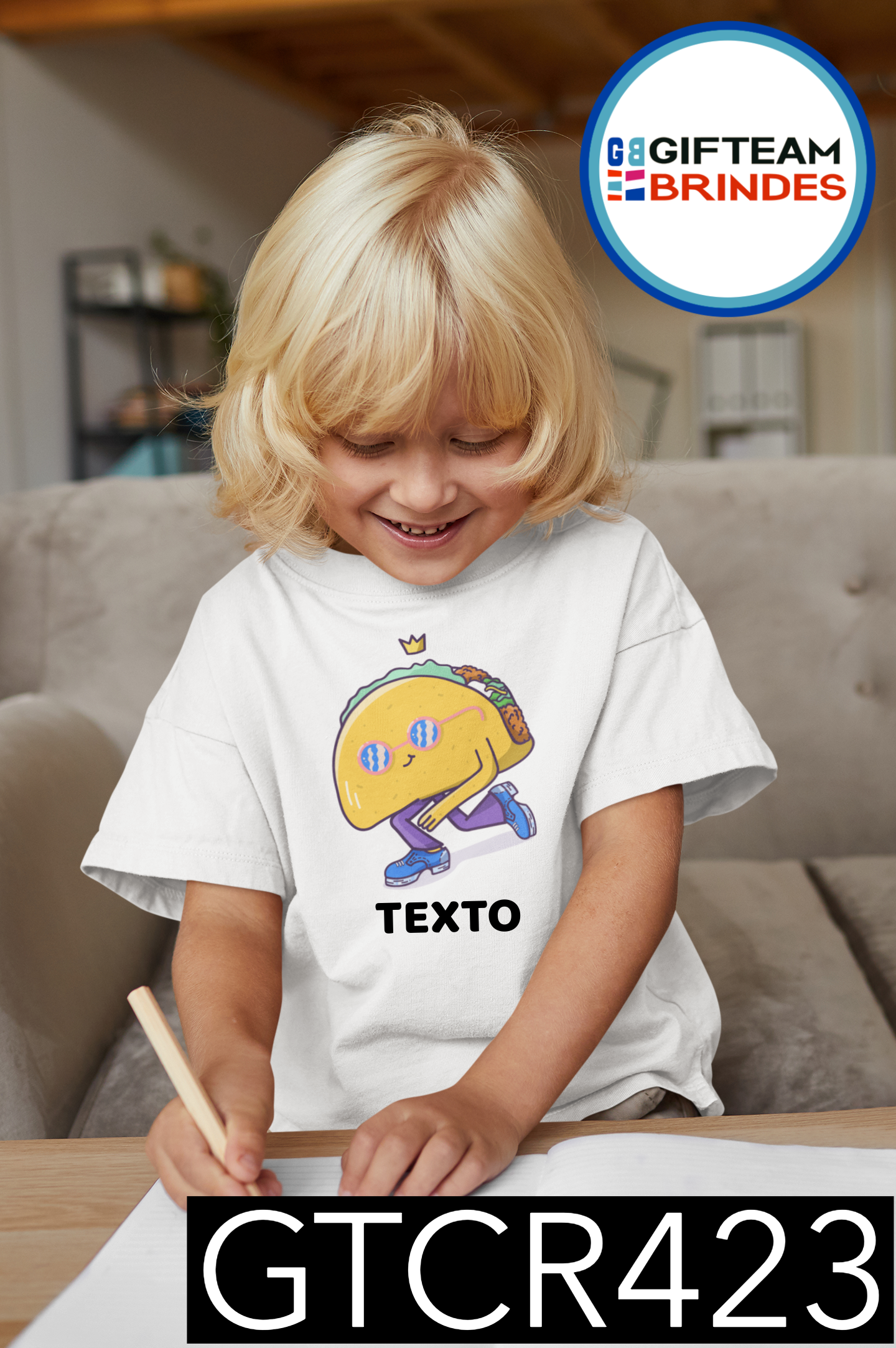 T-SHIRT CRIANÇA  ALIMENTOS GTCR423
