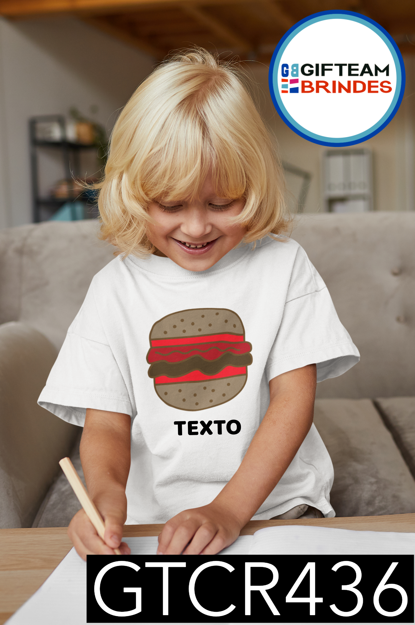 T-SHIRT CRIANÇA ALIMENTOS GTCR436