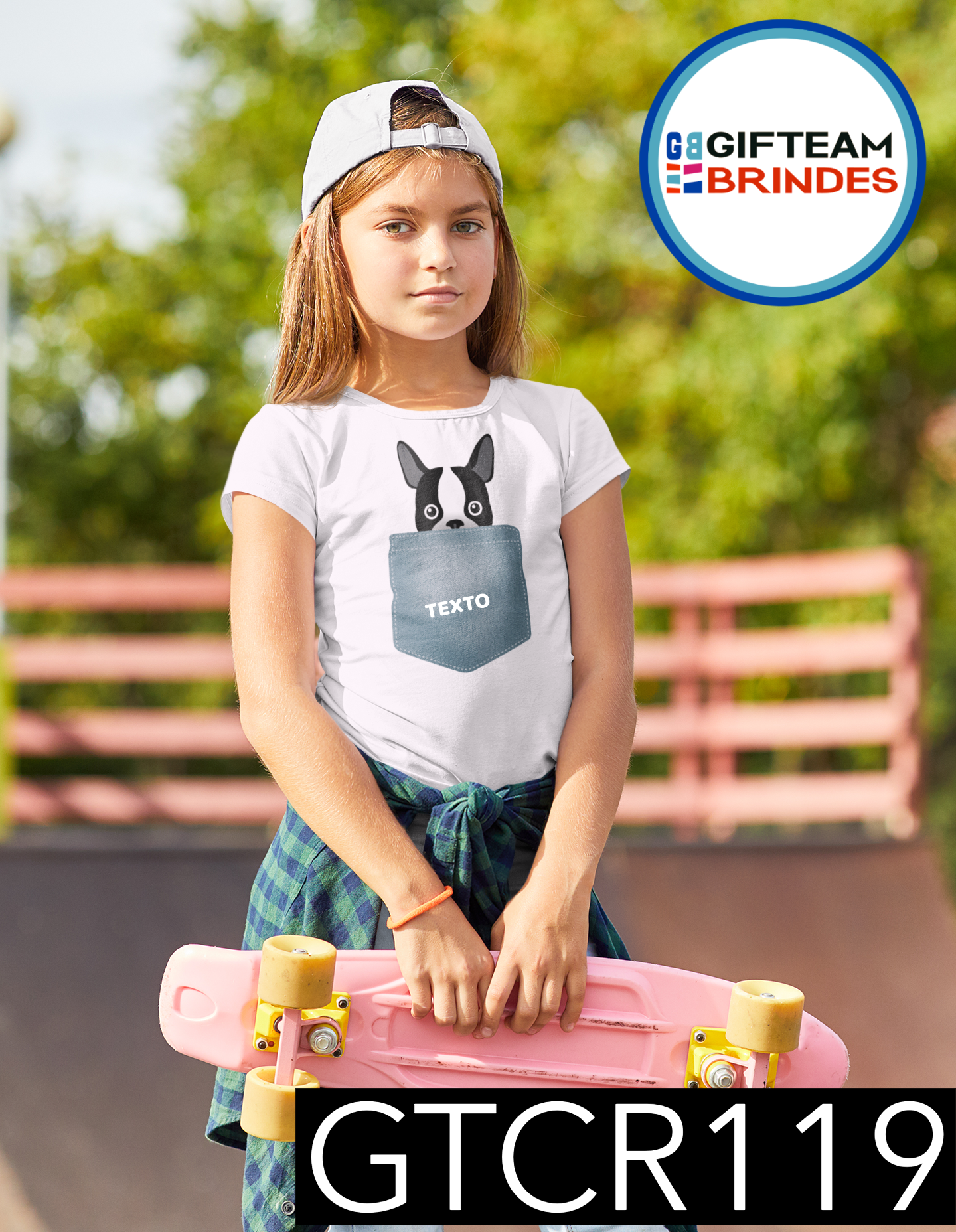 T-SHIRT CRIANÇA BOLSOS GTCR119