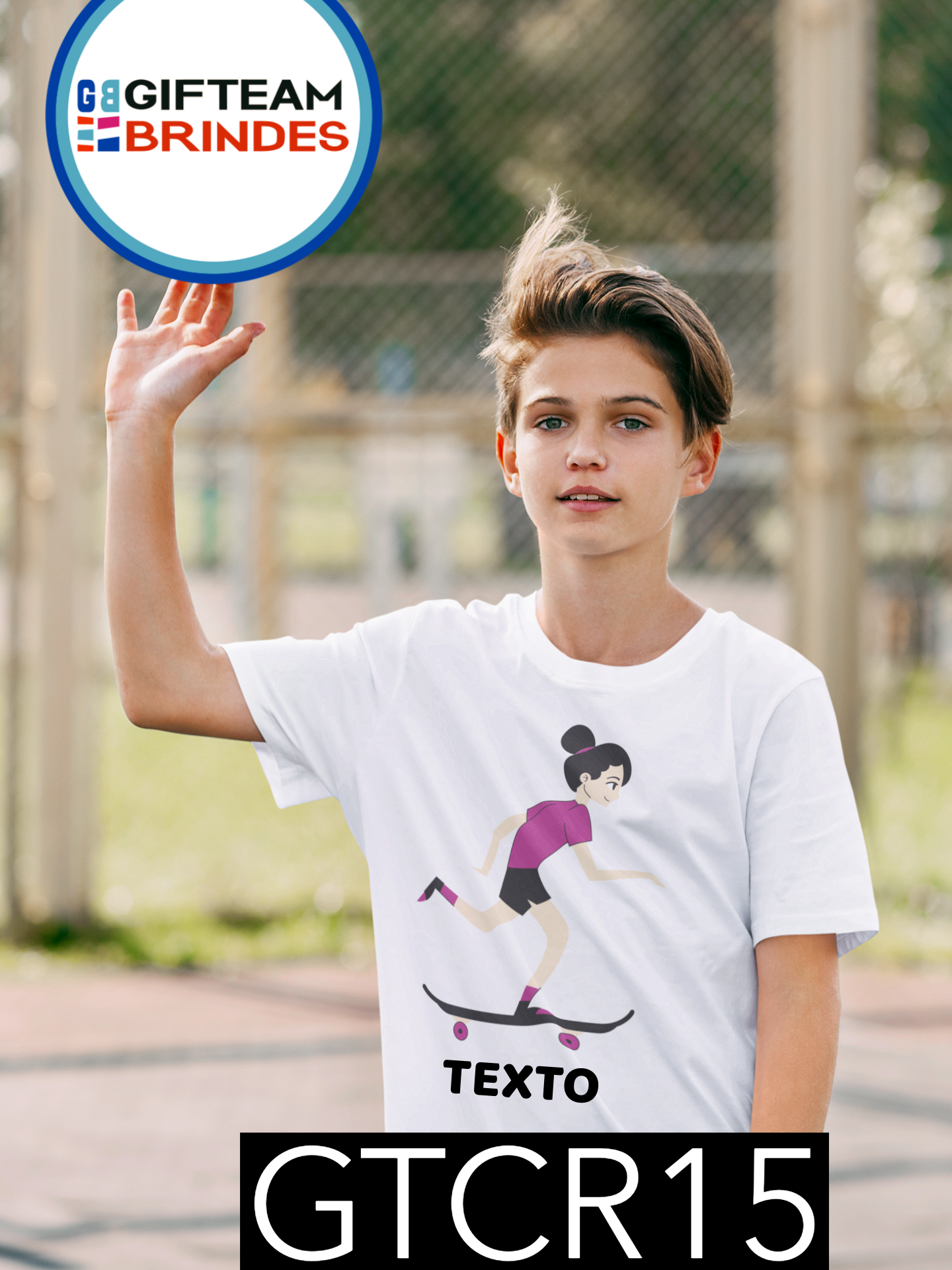T-SHIRT CRIANÇA DESPORTO GTCR15