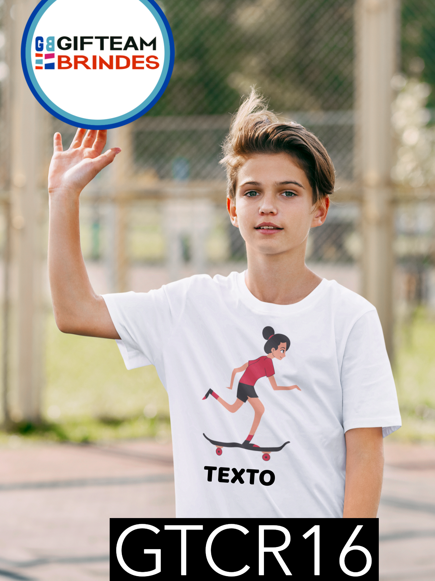 T-SHIRT CRIANÇA DESPORTO GTCR16