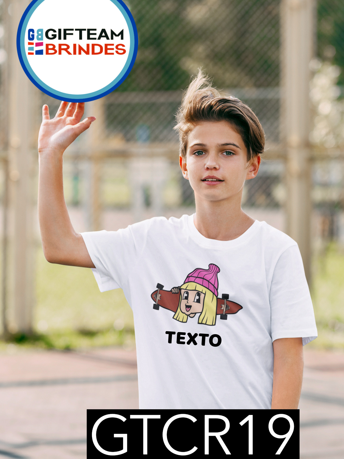 T-SHIRT CRIANÇA DESPORTO GTCR19