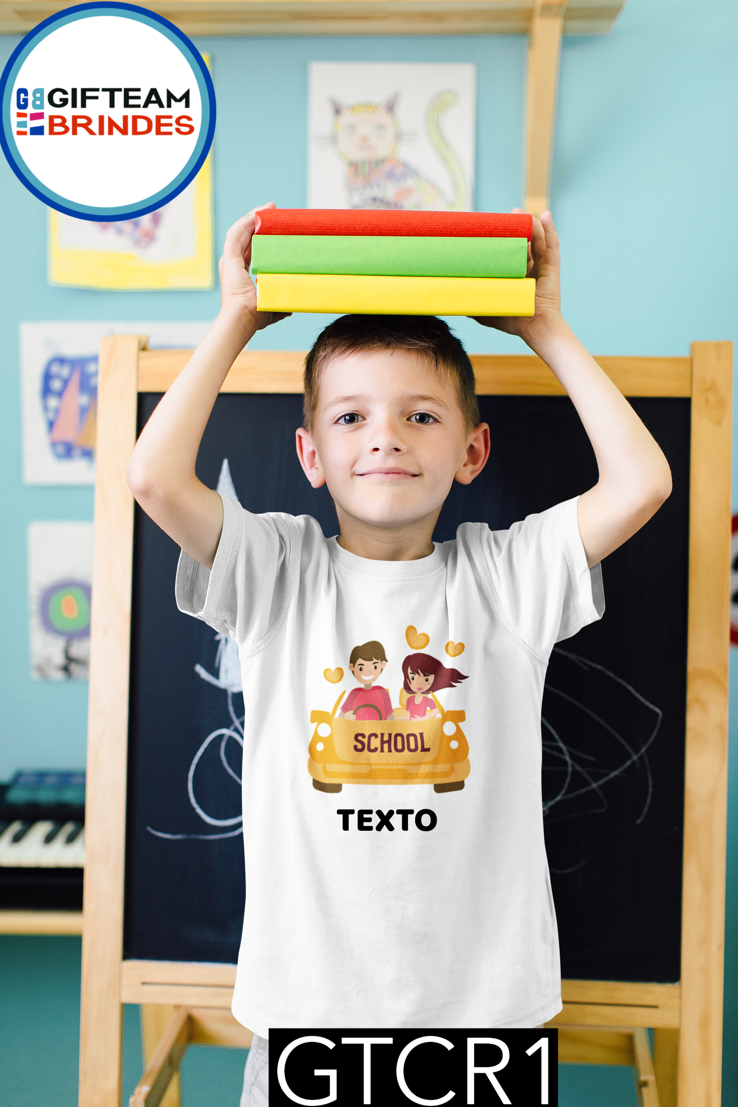 T-SHIRT CRIANÇA ESCOLA GTCR1
