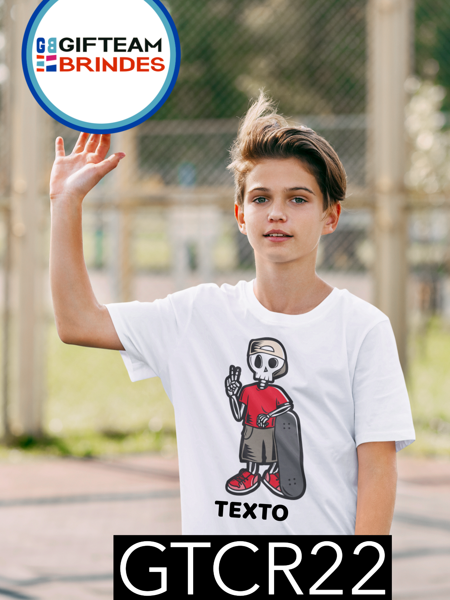 T-SHIRT CRIANÇA DESPORTO GTCR22