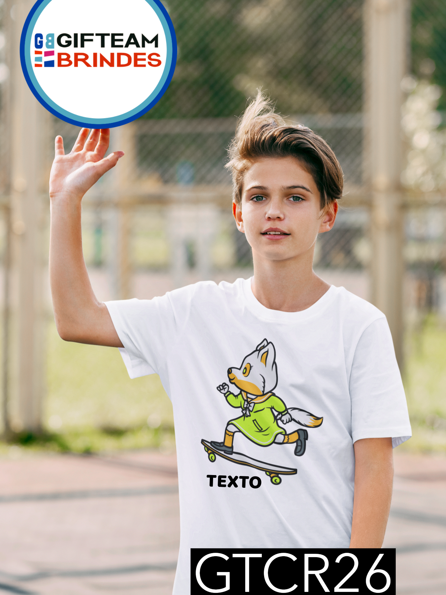 T-SHIRT CRIANÇA DESPORTO GTCR26