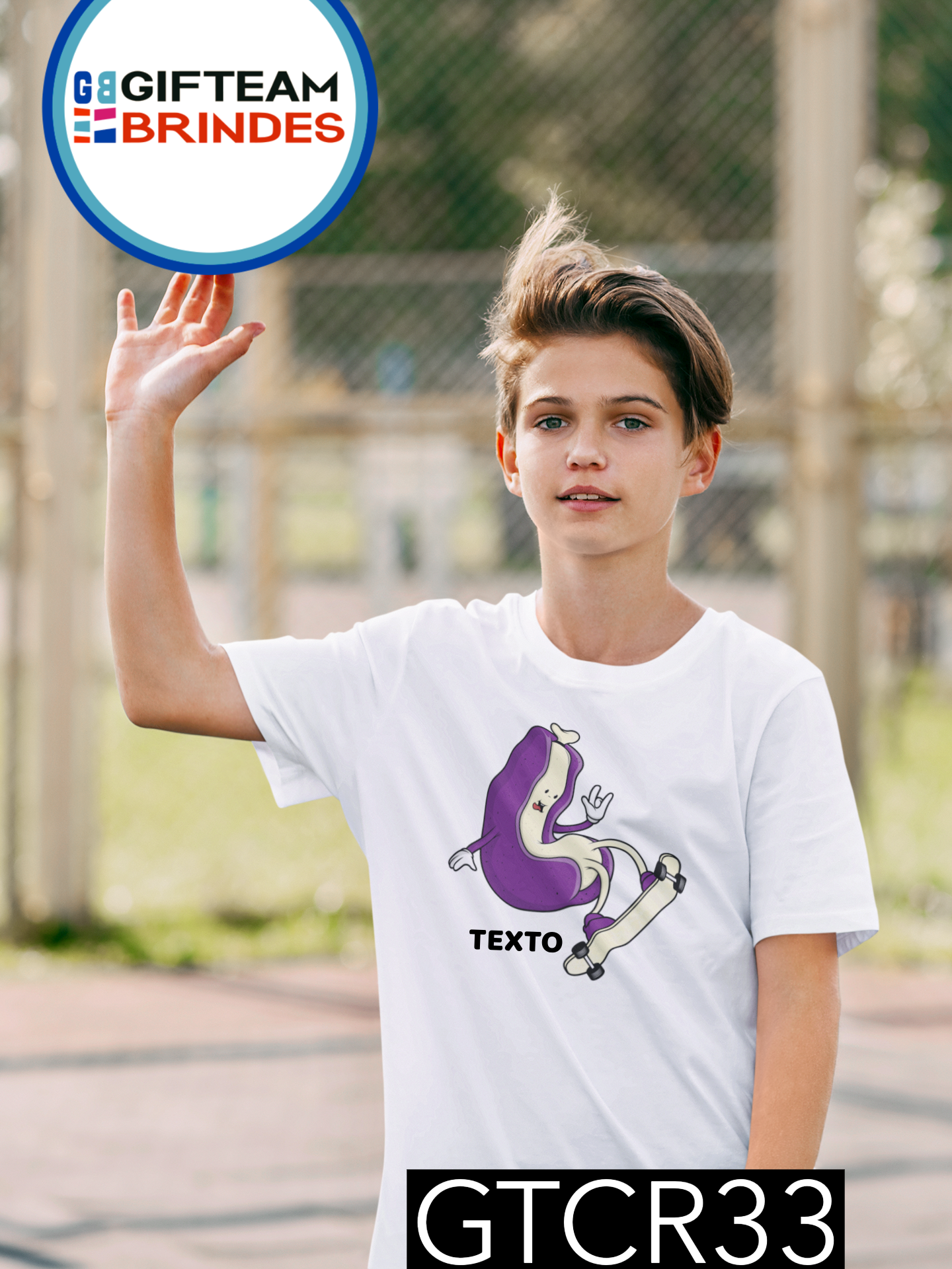 T-SHIRT CRIANÇA DESPORTO GTCR33