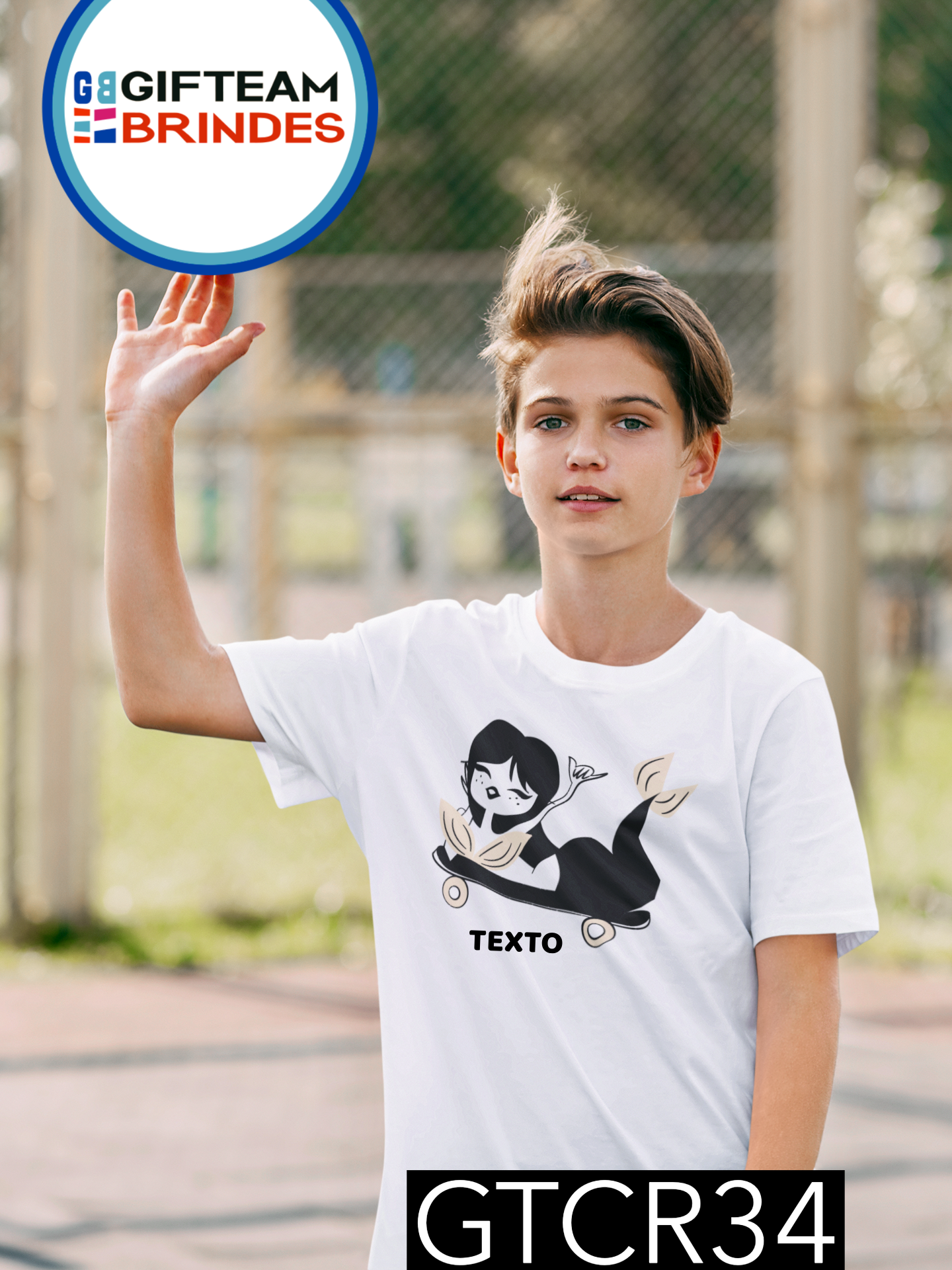 T-SHIRT CRIANÇA DESPORTO GTCR34