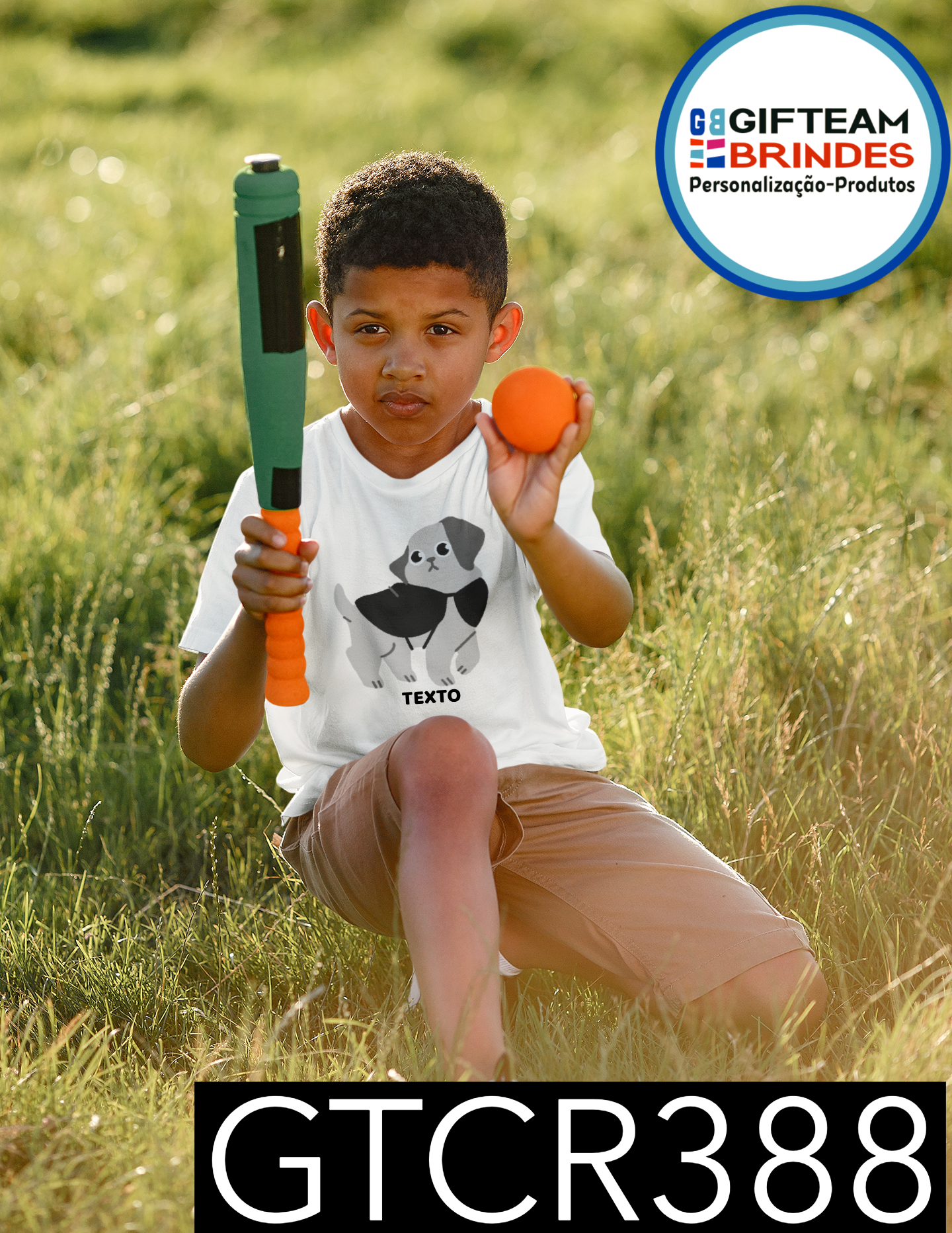 T-SHIRT CRIANÇA ANIMAIS GTCR388