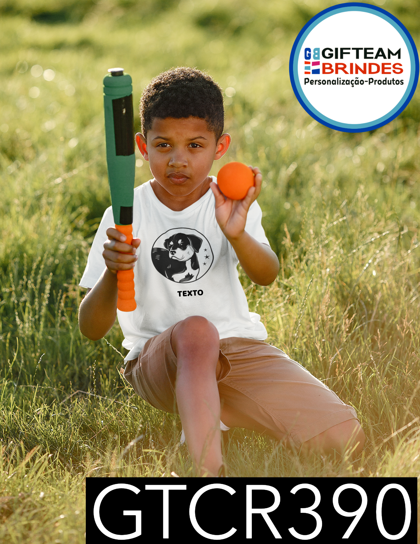 T-SHIRT CRIANÇA ANIMAIS GTCR390