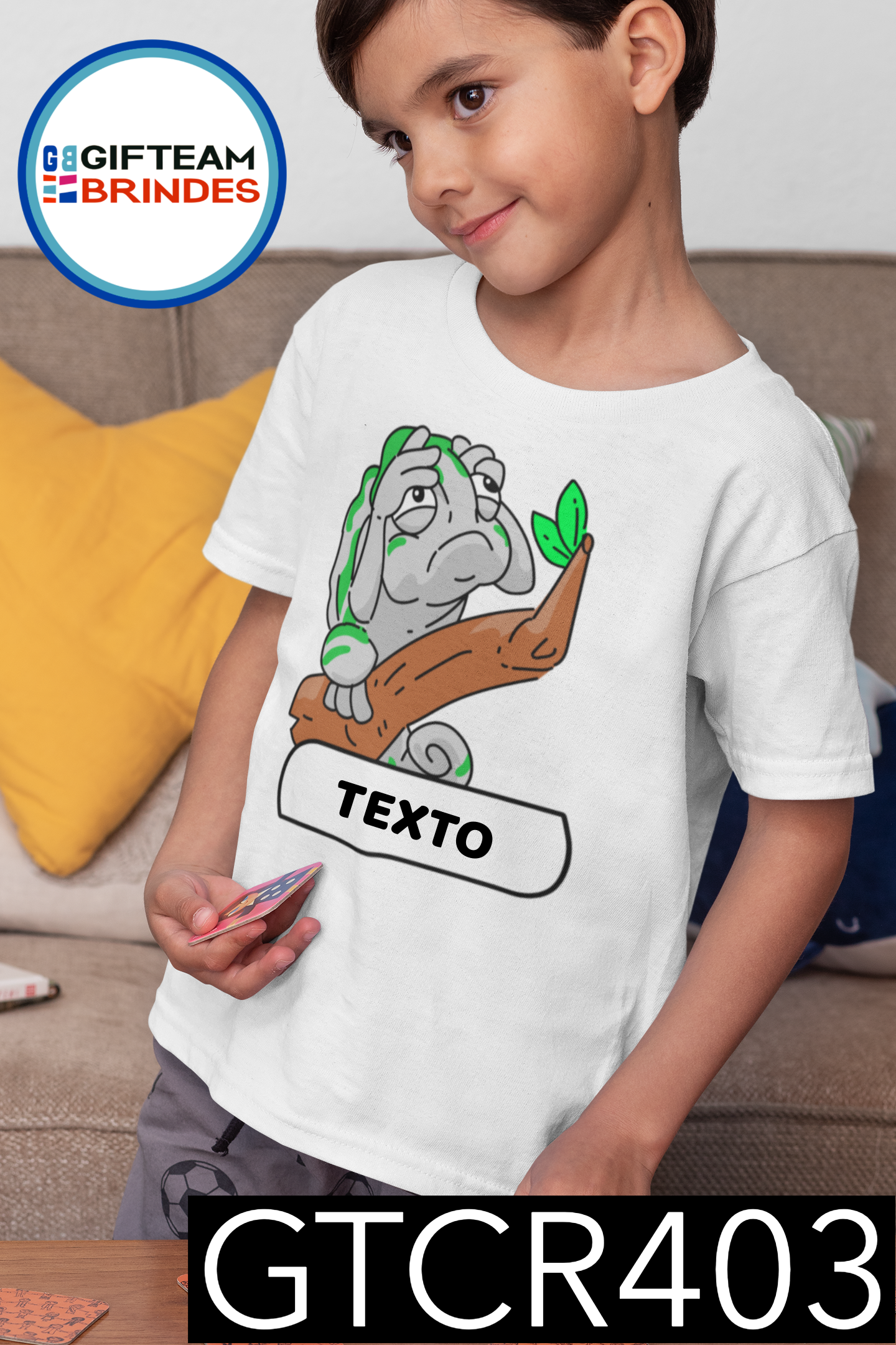 T-SHIRT CRIANÇA ANIMAIS GTCR403