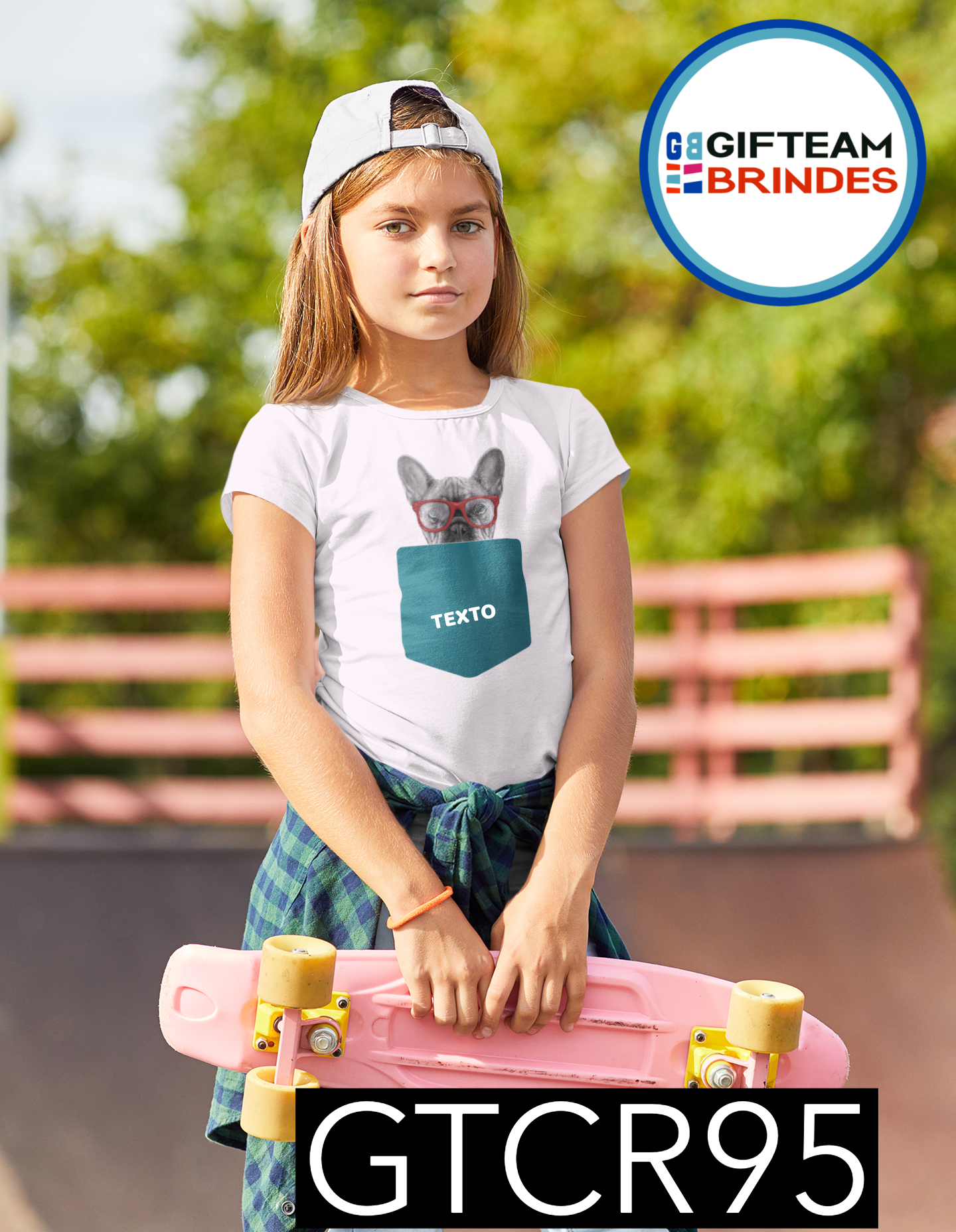 T-SHIRT CRIANÇA BOLSOS GTCR95