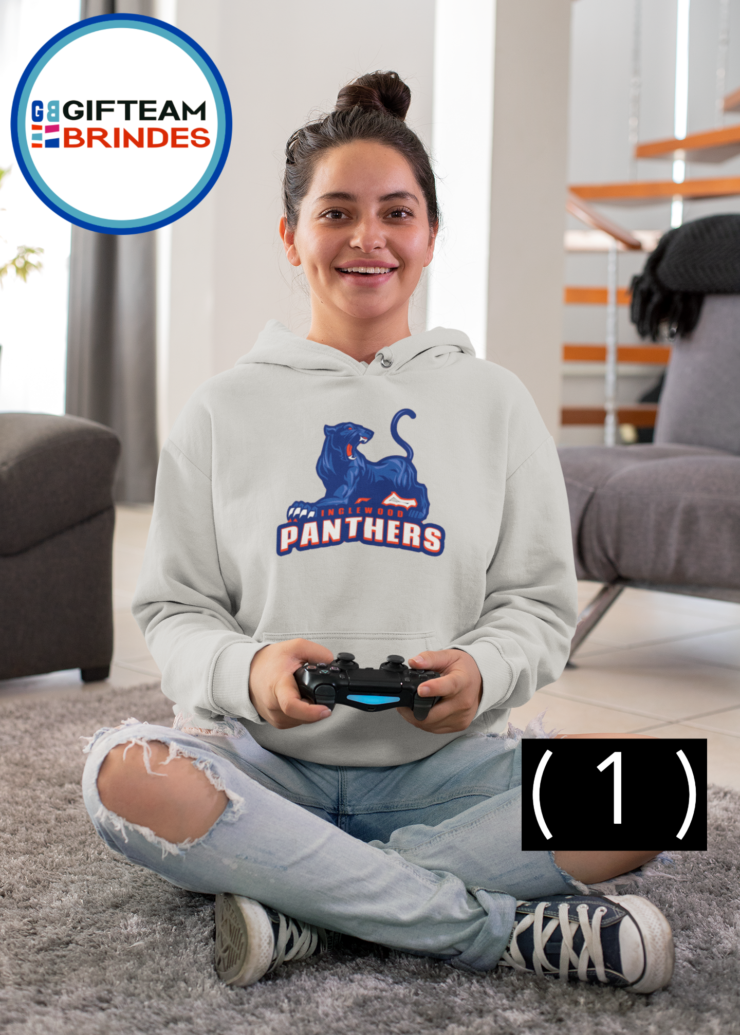 SWEAT SHIRTS CAPUZ SENHORA GAMING PHANTERS  236