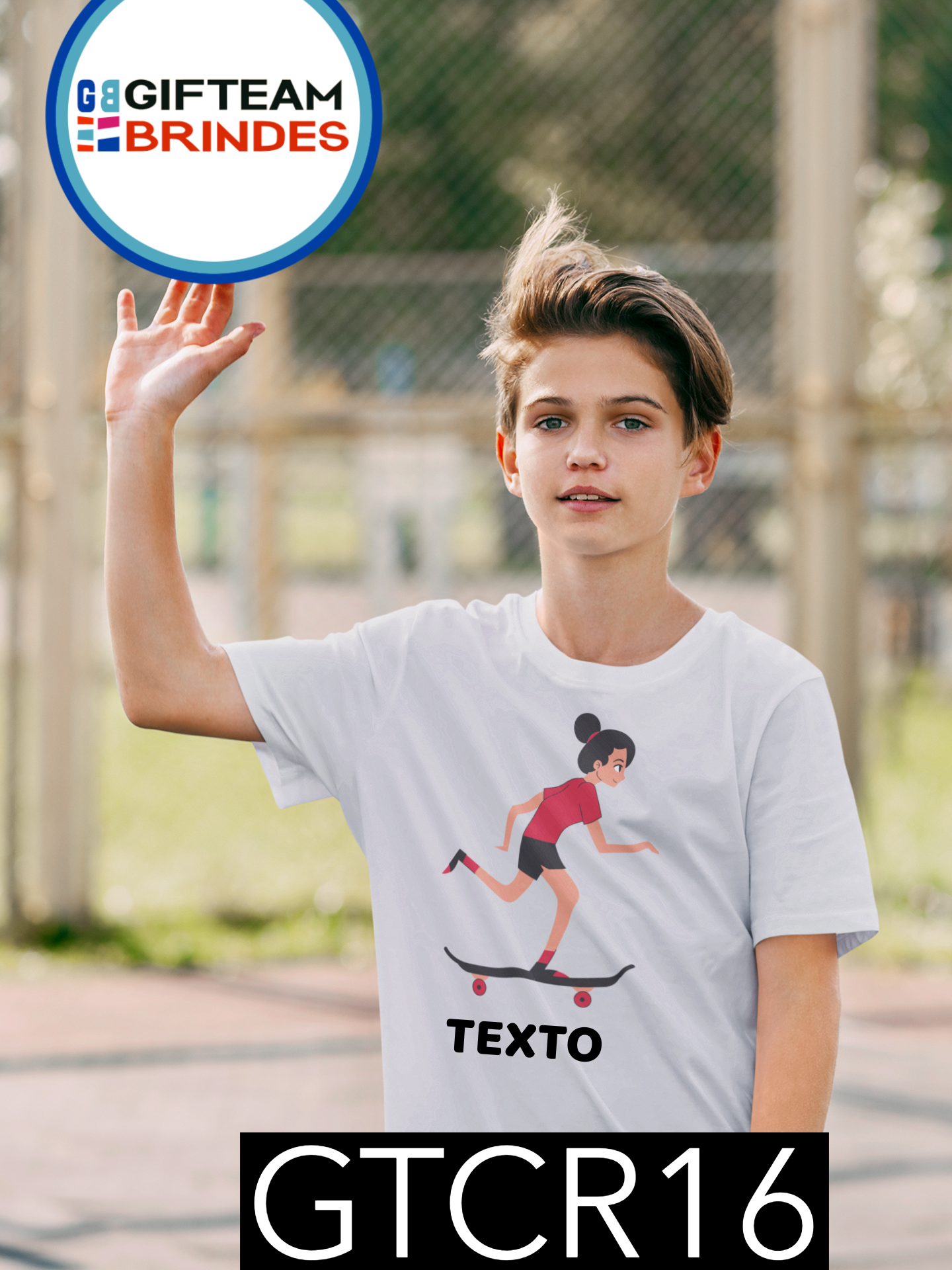 T-SHIRT CRIANÇA DESPORTO GTCR16