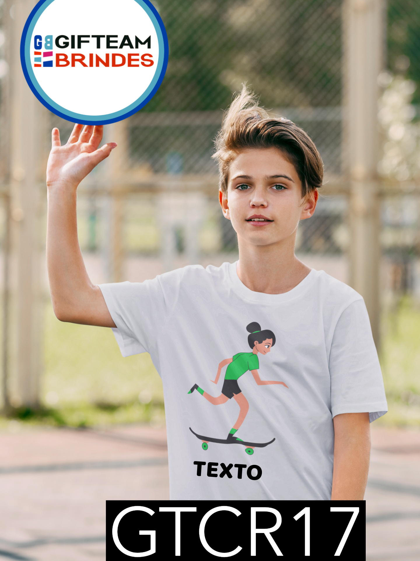 T-SHIRT CRIANÇA DESPORTO GTCR17