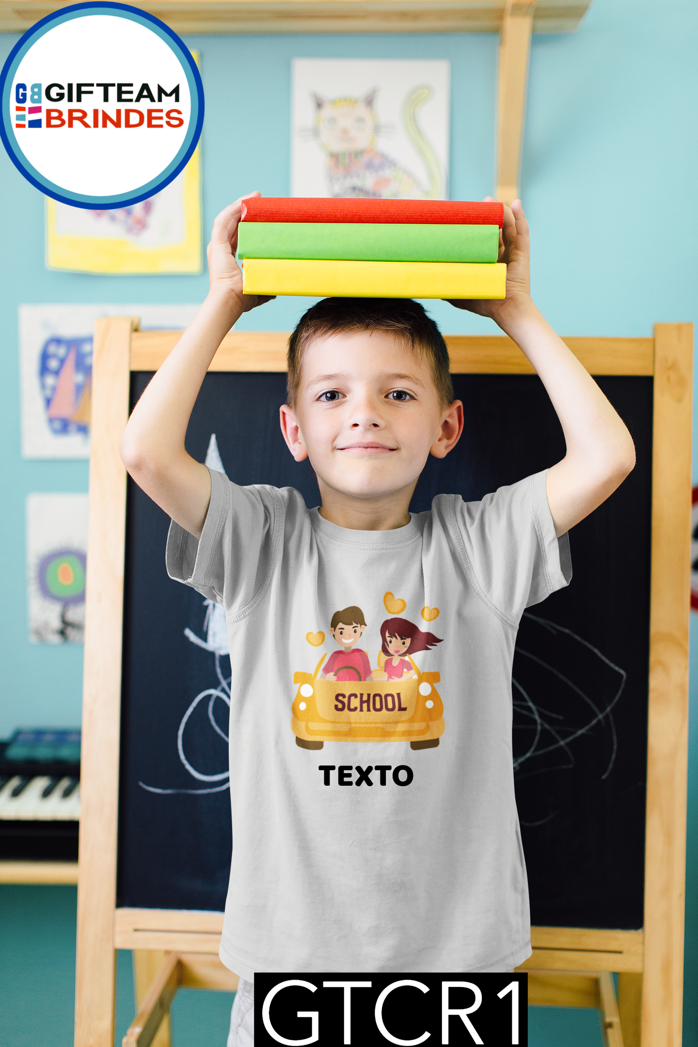 T-SHIRT CRIANÇA ESCOLA GTCR1